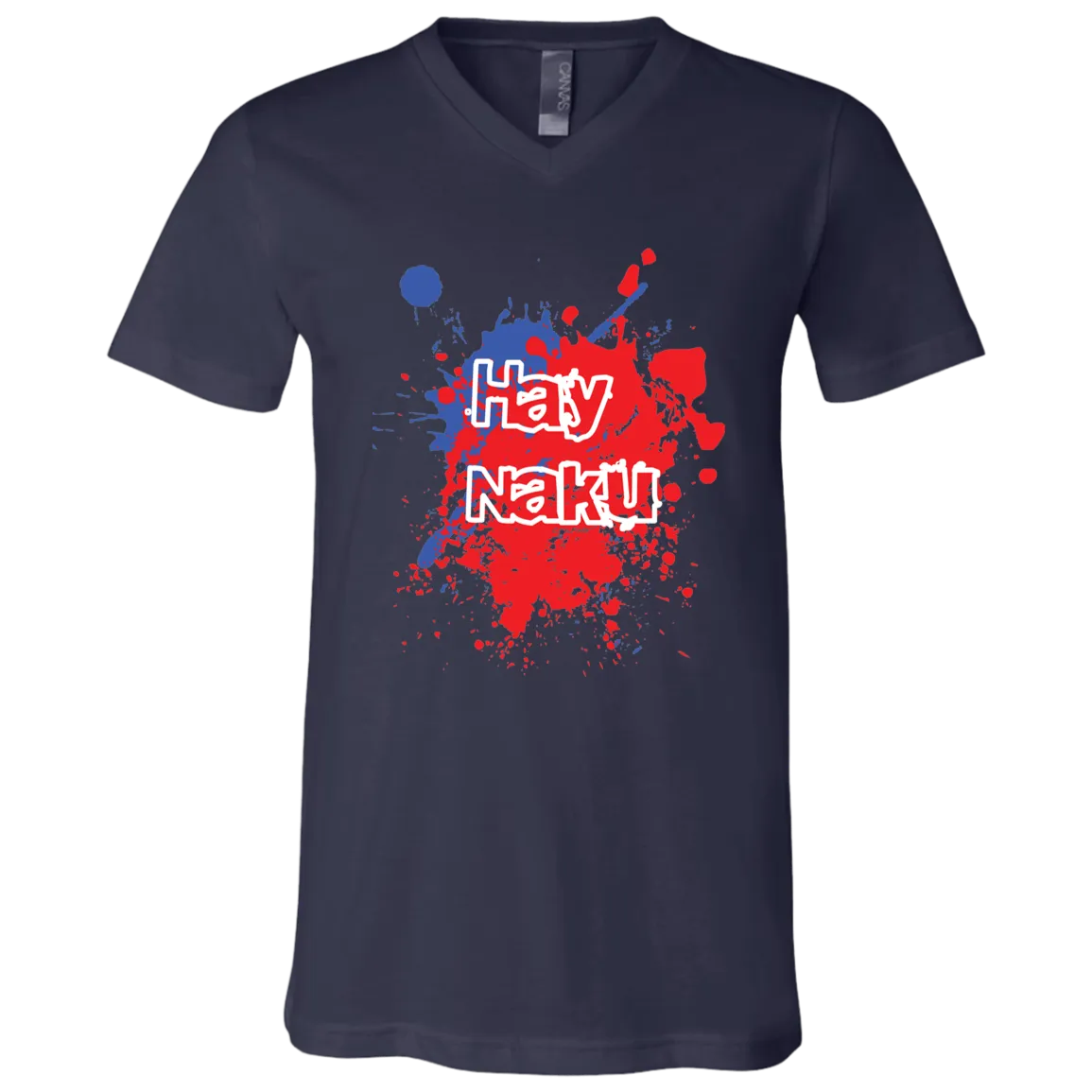 Hay Naku Splatter Unisex Jersey V-Neck T-Shirt