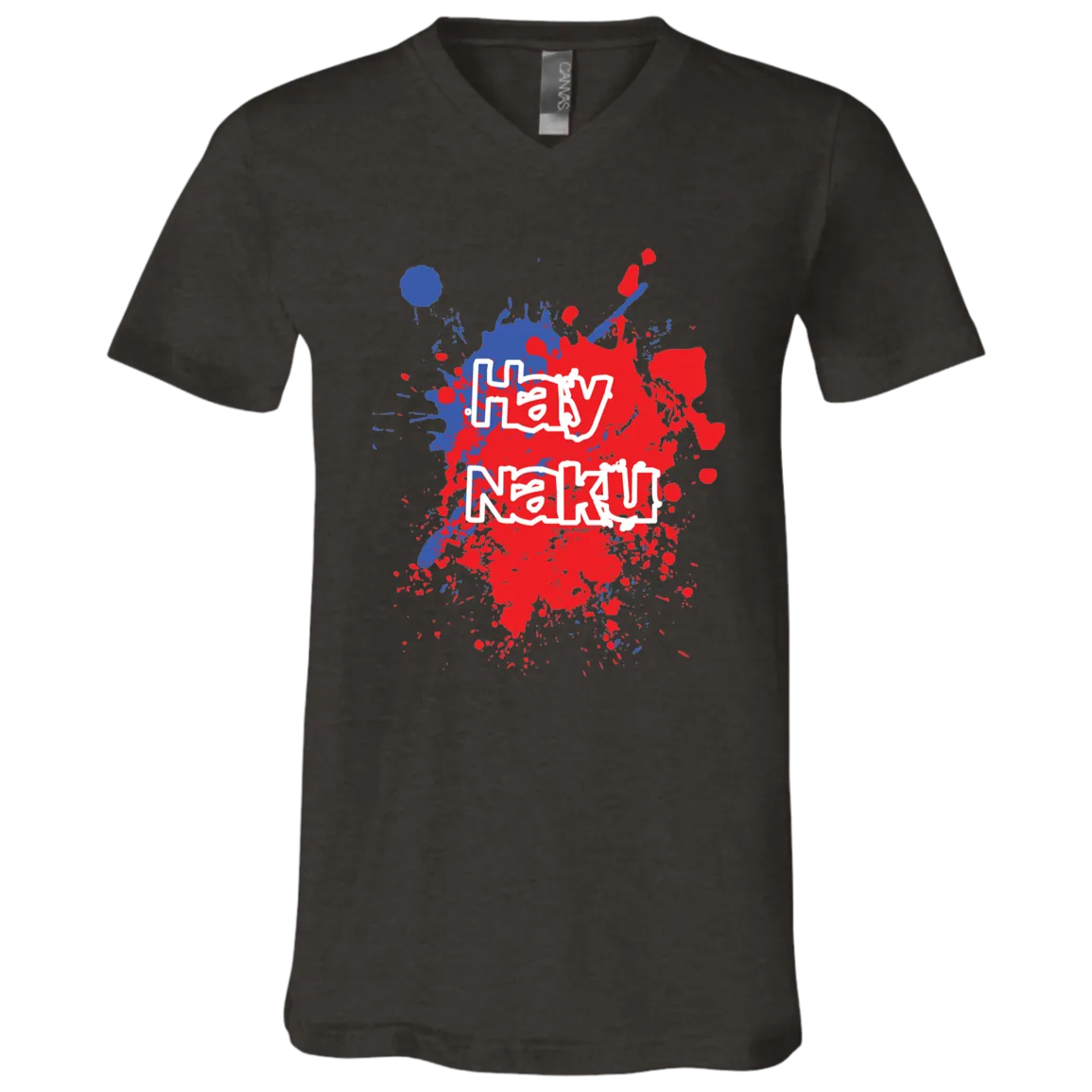 Hay Naku Splatter Unisex Jersey V-Neck T-Shirt