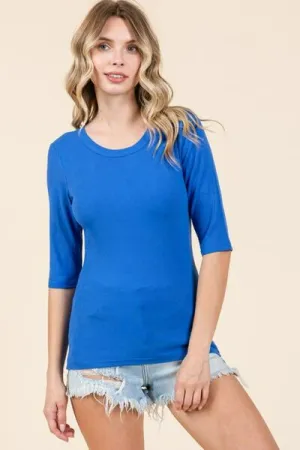 Hazel Blues® |  Mittoshop Round Neck Half Sleeve T-Shirt