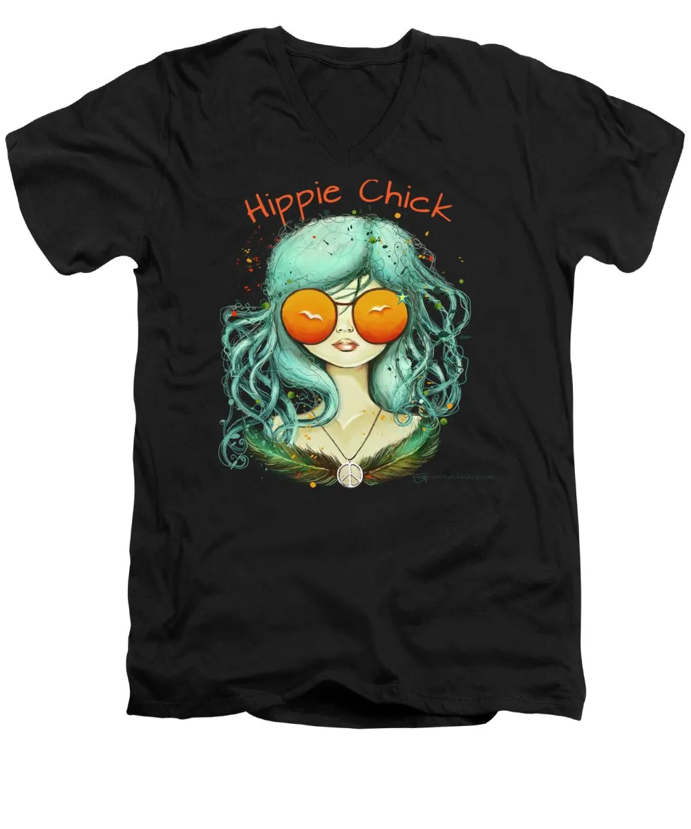 Hippie Chick - Men's V-Neck T-Shirt