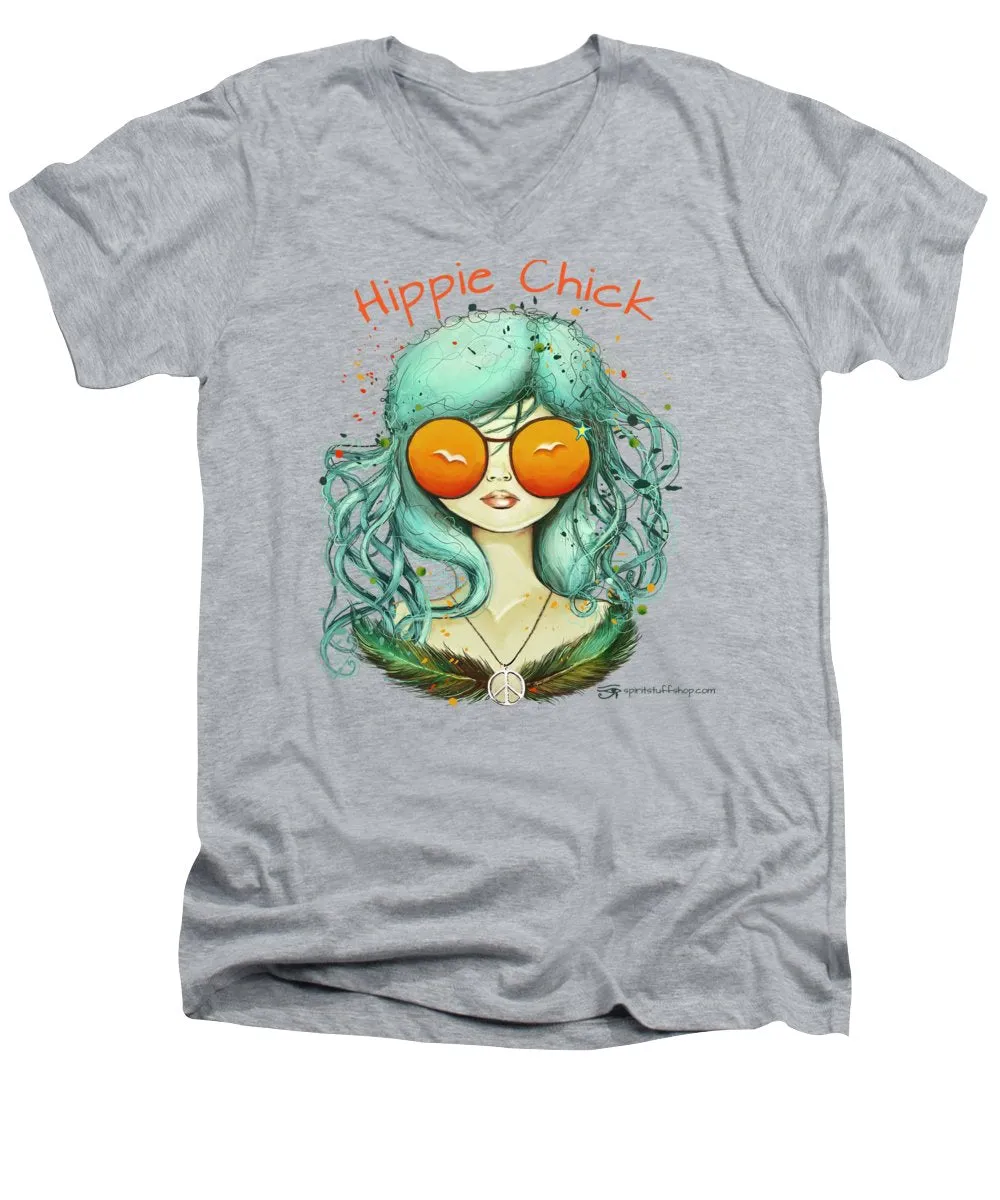 Hippie Chick - Men's V-Neck T-Shirt