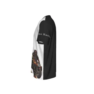 Hustle Hard Game Harder Men's Round Neck T-Shirt