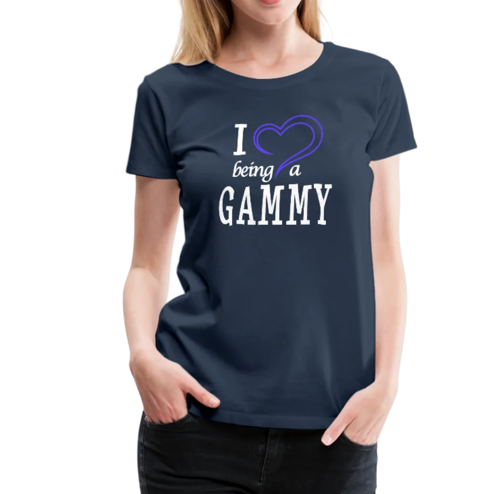 I Heart Being a Gammy Women’s Premium T-Shirt (CK1560)