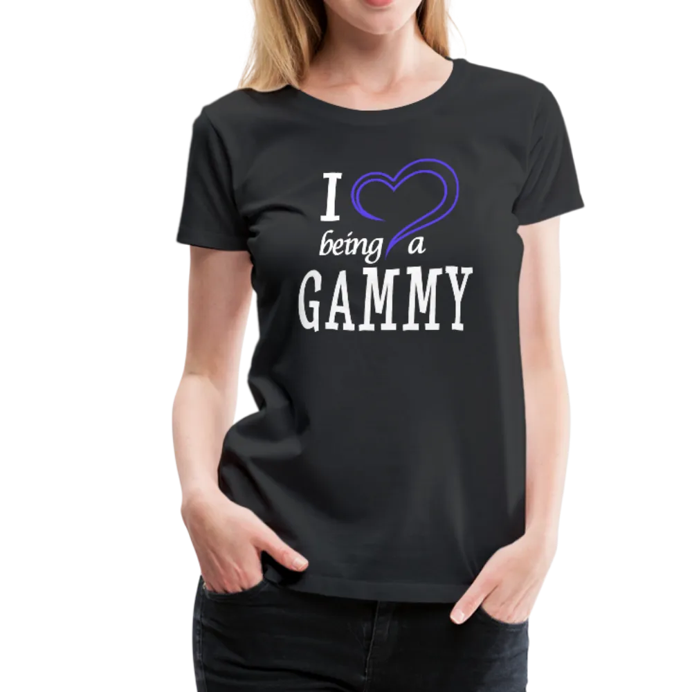 I Heart Being a Gammy Women’s Premium T-Shirt (CK1560)