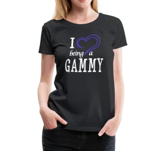 I Heart Being a Gammy Women’s Premium T-Shirt (CK1560)