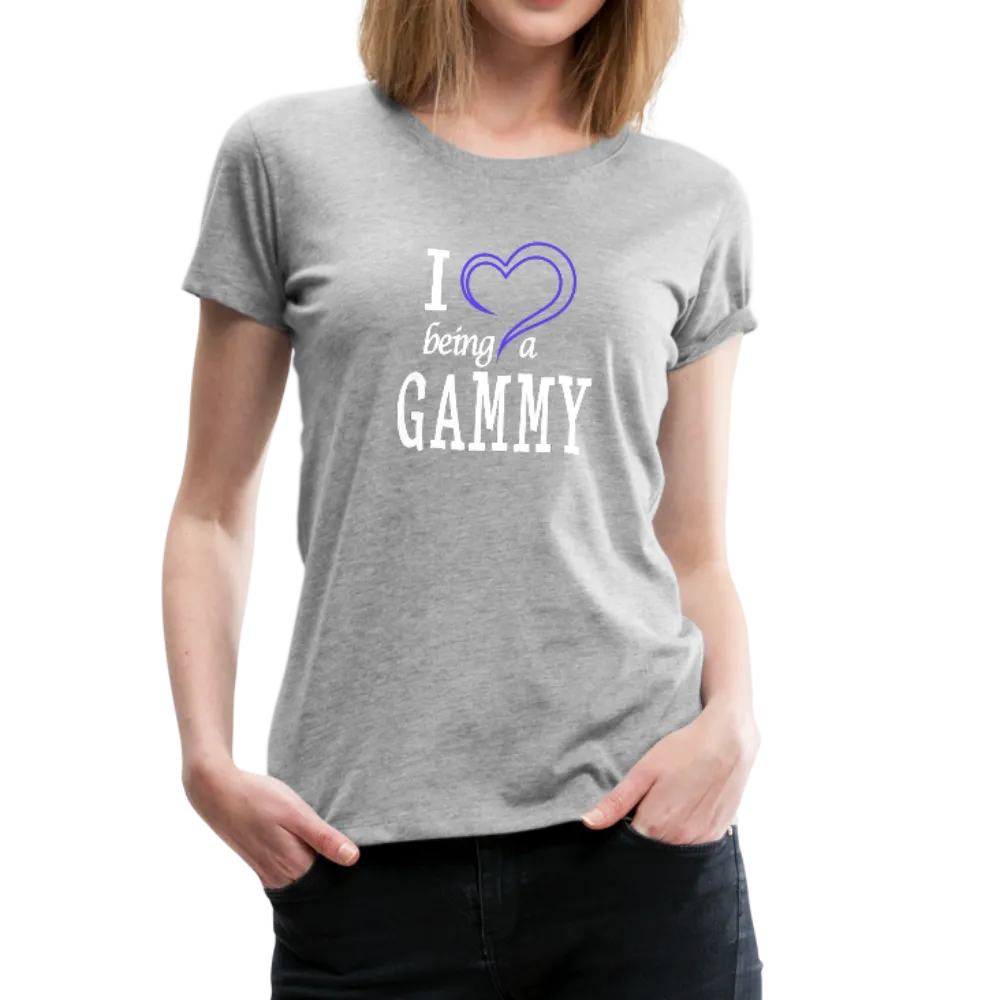 I Heart Being a Gammy Women’s Premium T-Shirt (CK1560)