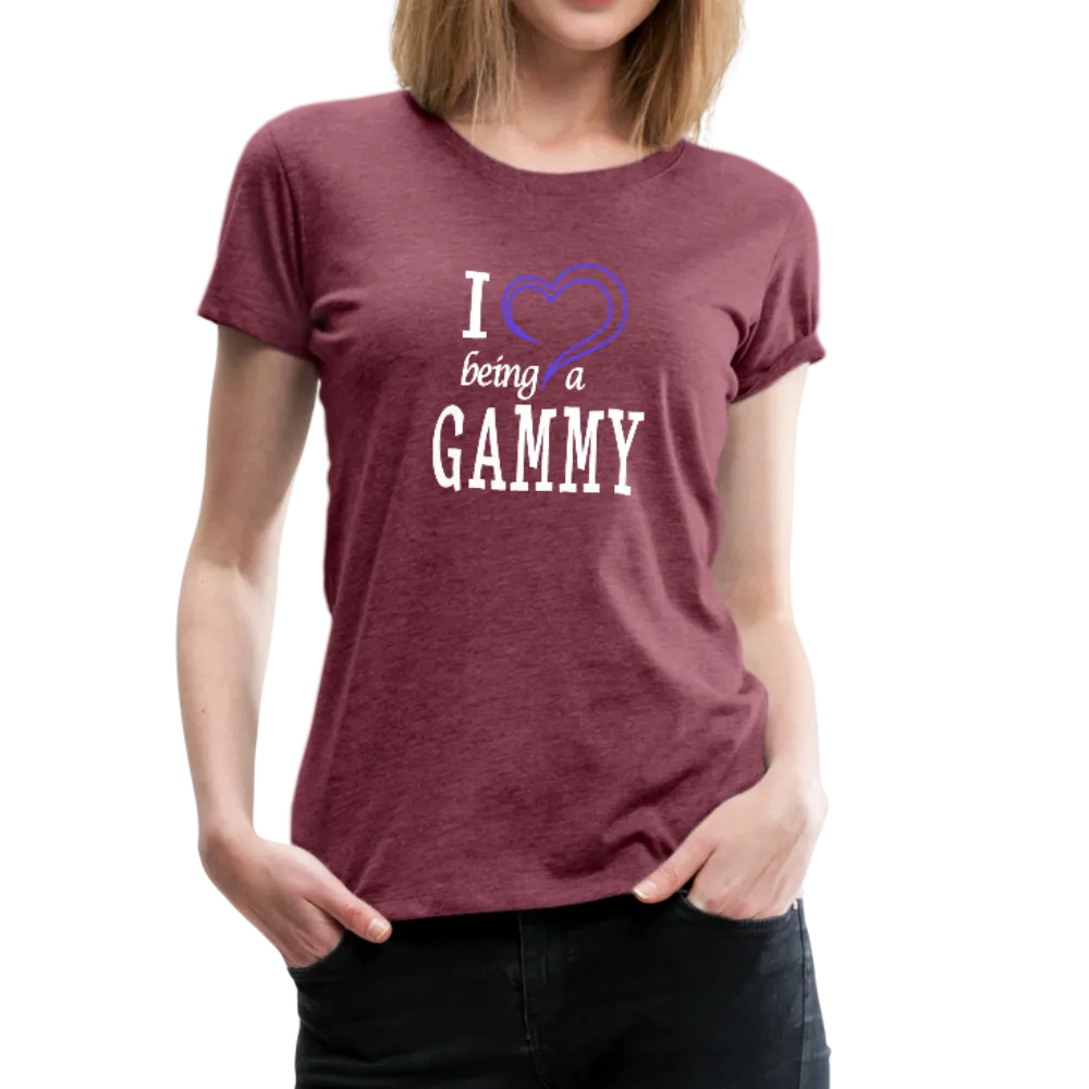 I Heart Being a Gammy Women’s Premium T-Shirt (CK1560)
