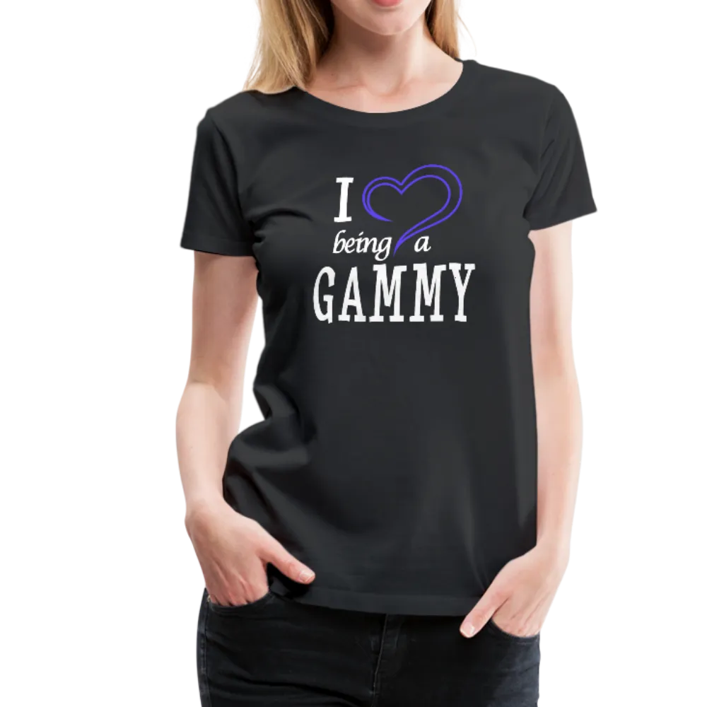 I Heart Being a Gammy Women’s Premium T-Shirt (CK1560)