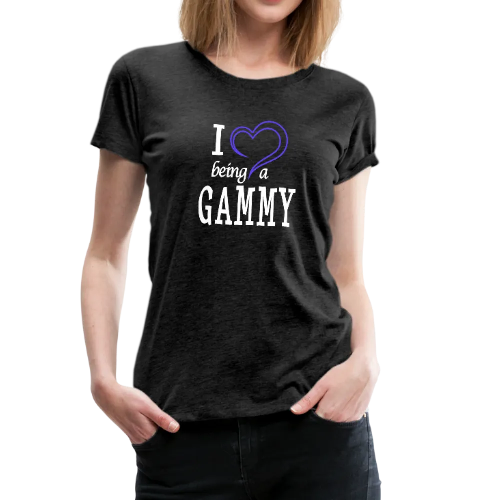 I Heart Being a Gammy Women’s Premium T-Shirt (CK1560)