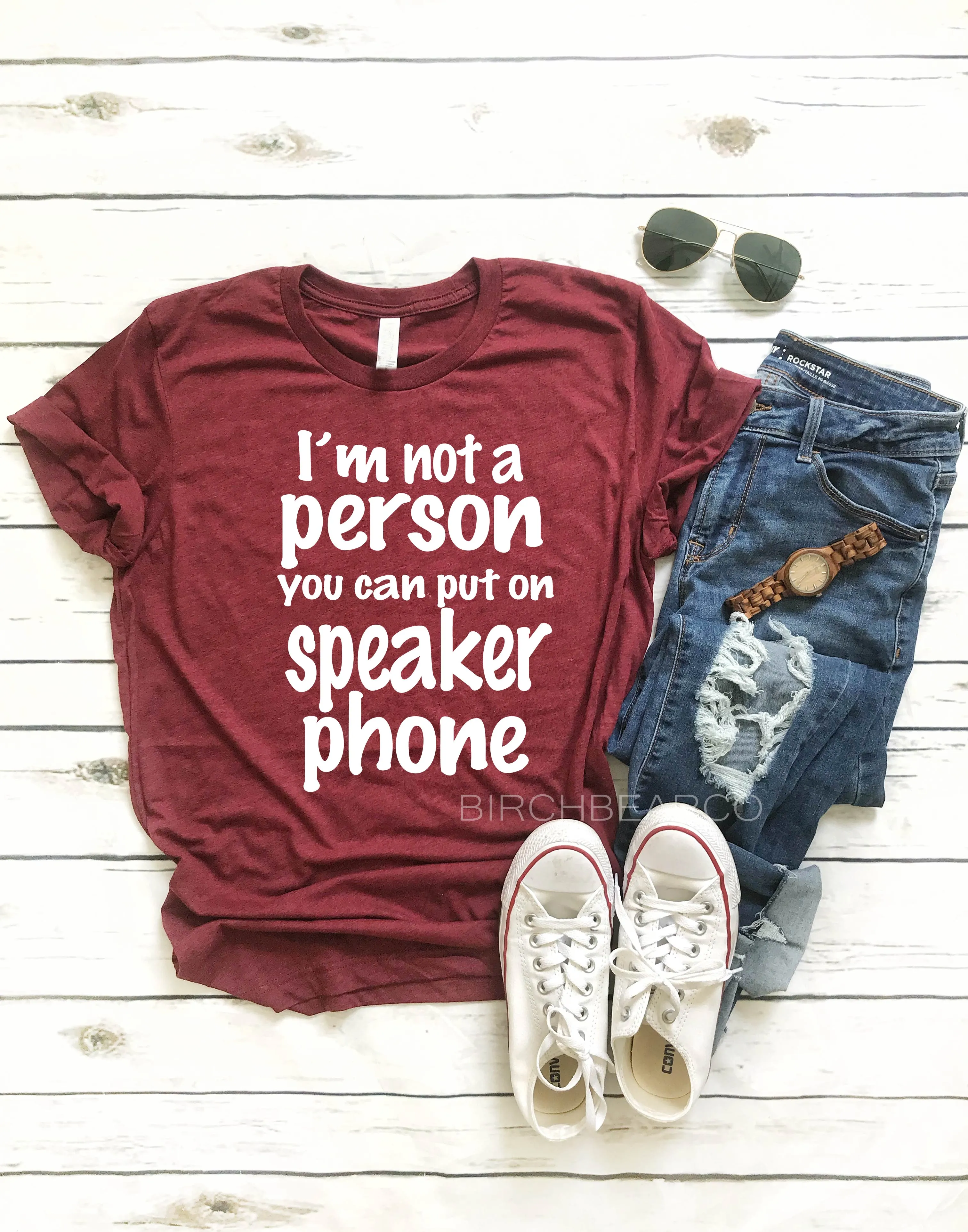 Im Not A Person You Can Put On Speaker Phone | Unisex Crew