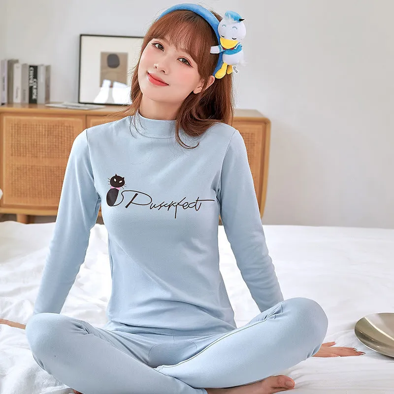 Instock-cotton youth thermal women's autumn clothes autumn pants