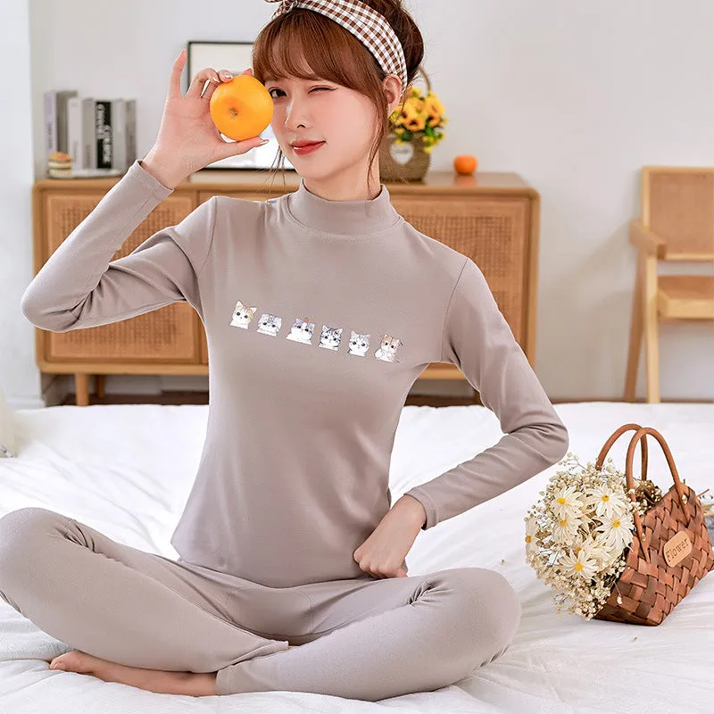 Instock-cotton youth thermal women's autumn clothes autumn pants