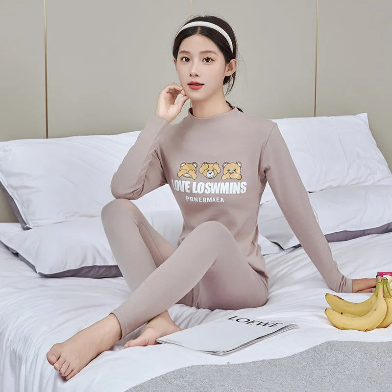 Instock-cotton youth thermal women's autumn clothes autumn pants
