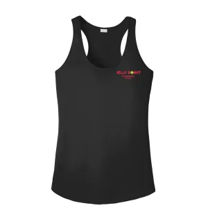 Jelly Donut Pickleball Ladies Performance Racerback ** Word logo **