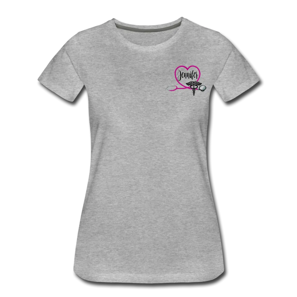 Jennifer Emergency Nurse Flag Women’s Premium T-Shirt