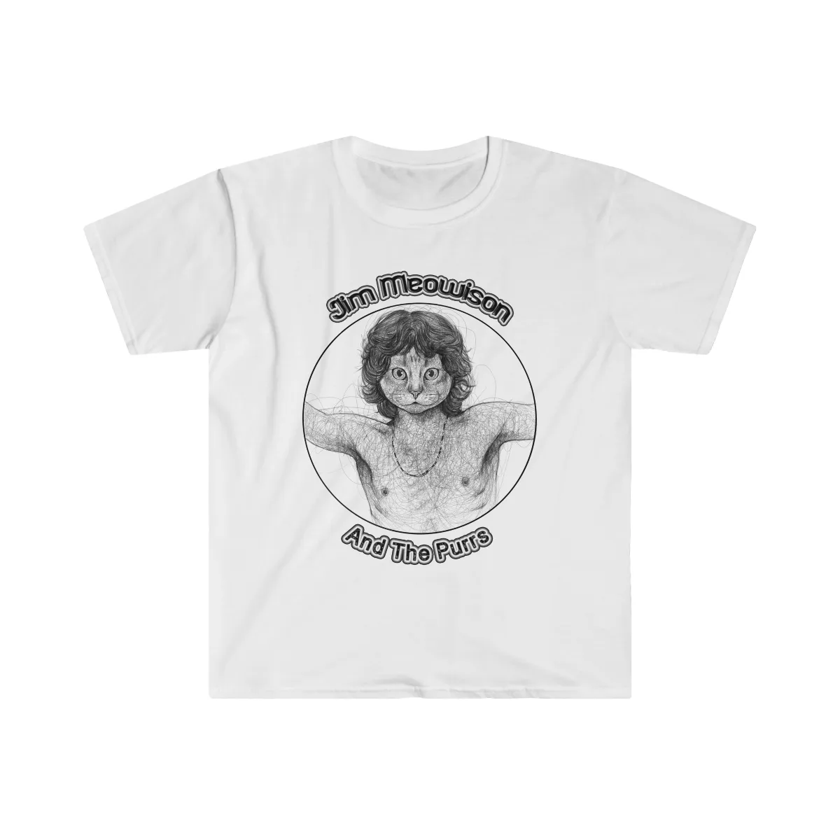 Jim Meowison T-Shirt on Softstyle