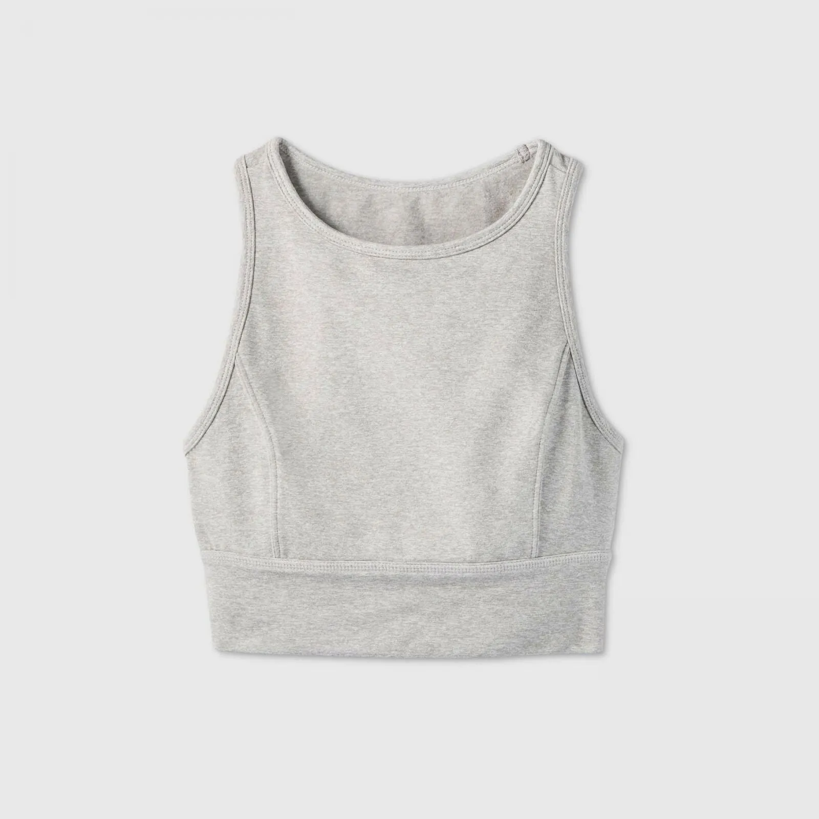 JoyLab Women's High Neck Brushed Jersey Longline Sports Bra