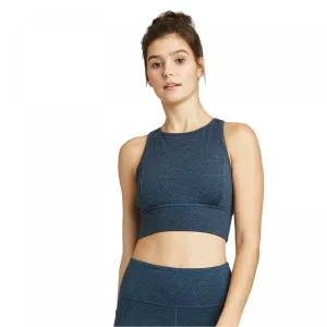 JoyLab Women's High Neck Brushed Jersey Longline Sports Bra