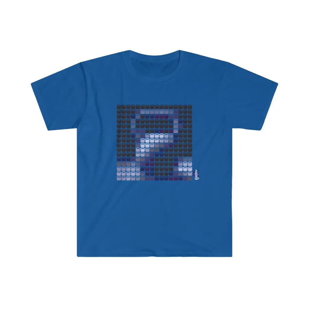 Kettlebells From a Distance - Men's Fitted Workout T Shirt