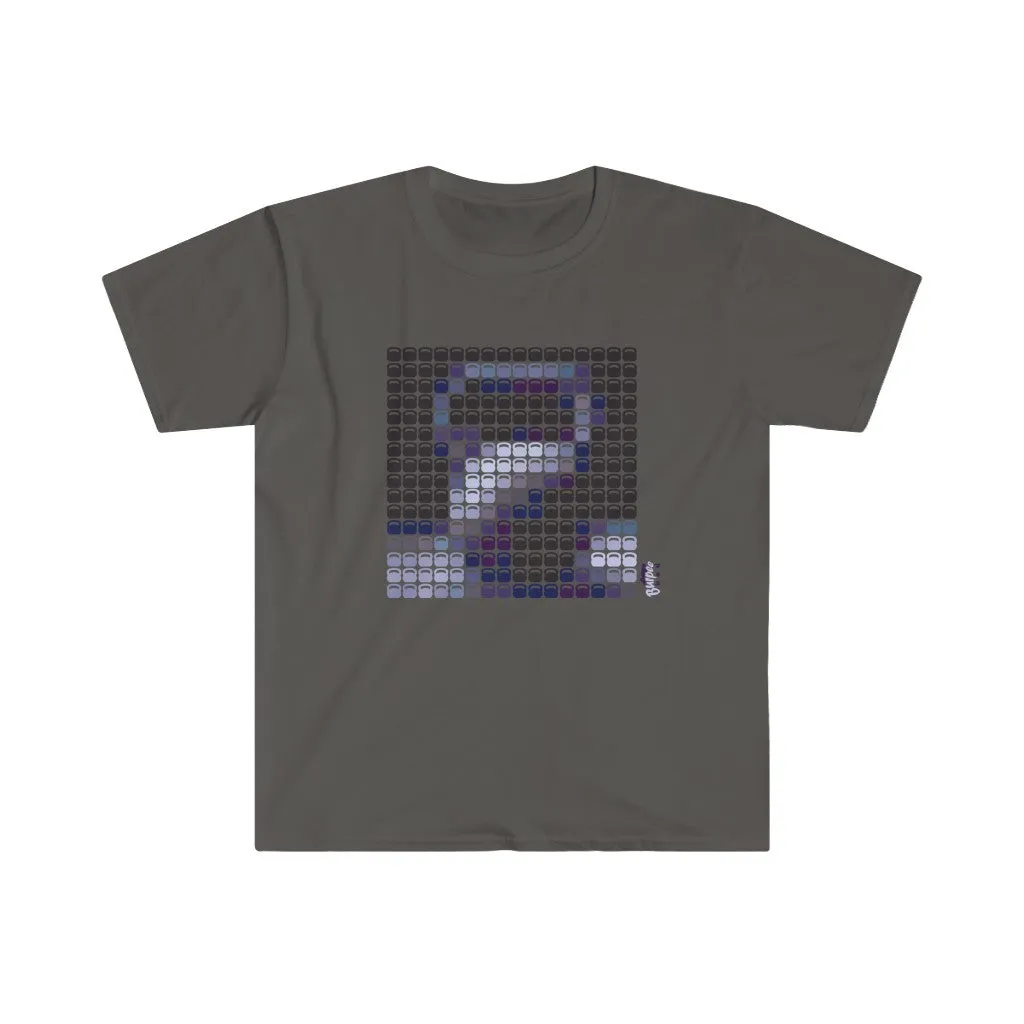 Kettlebells From a Distance - Men's Fitted Workout T Shirt