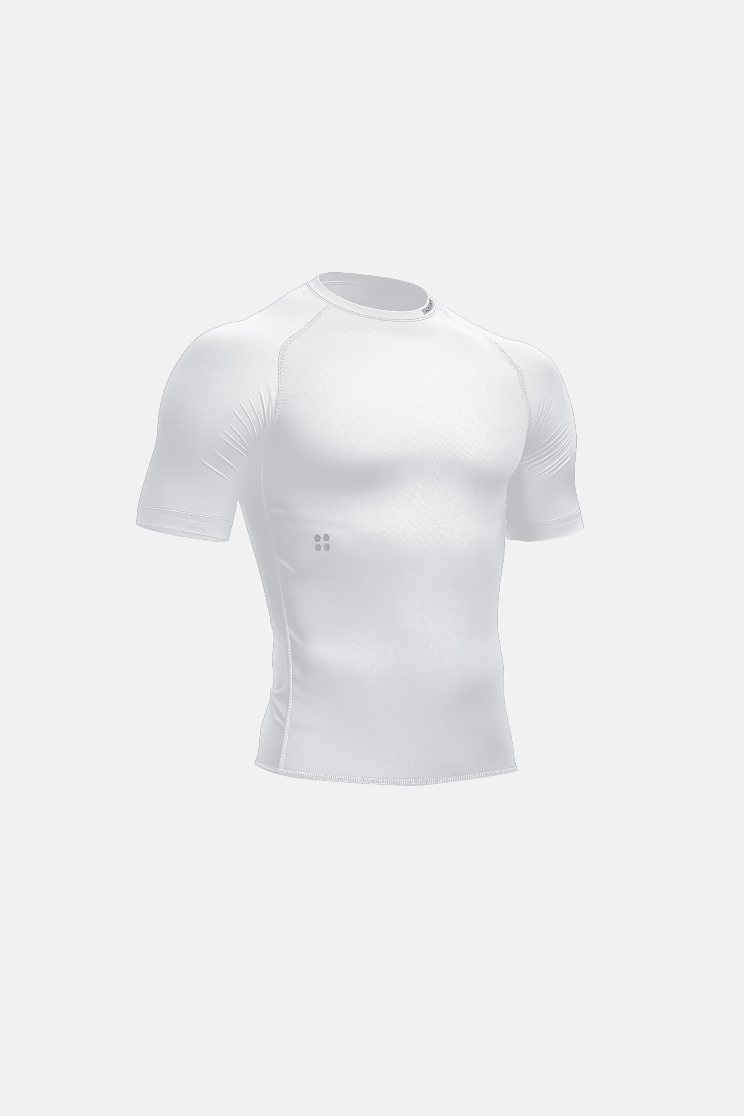 Kids Unisex Compression Short Sleeve - White
