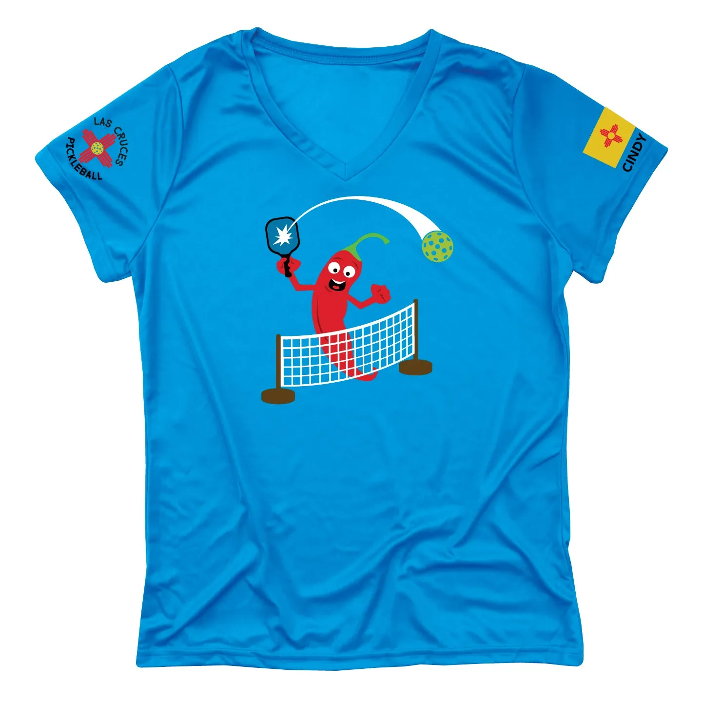 Las Cruces Ladies Performance Pickleball T-Shirt