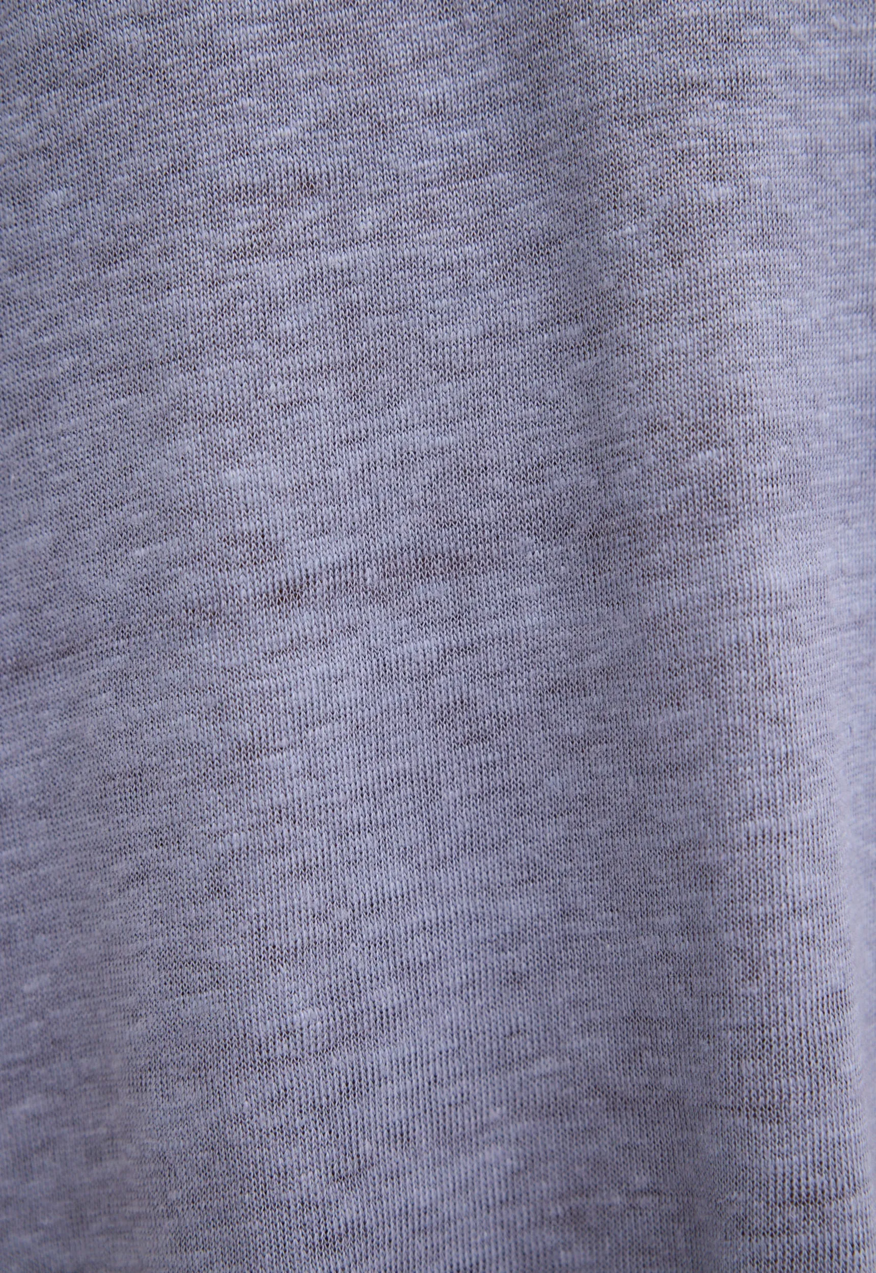 Line Linen Tee - Blugray Blue