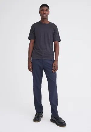 Line Linen Tee - Steelo Grey