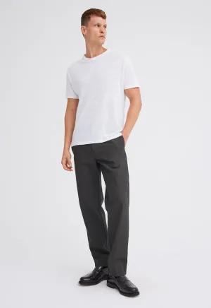 Line Linen Tee - White