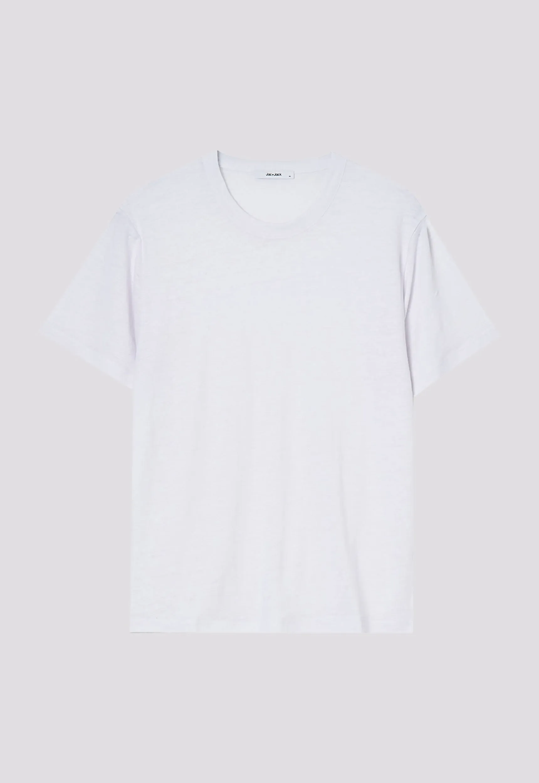 Line Linen Tee - White