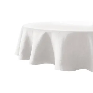 Linen Round Tablecloth - Ivory