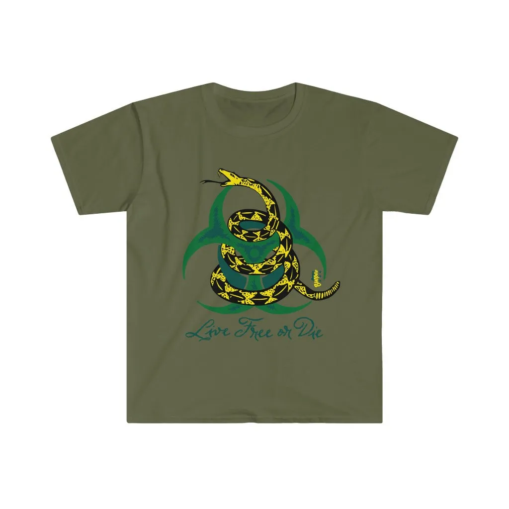 Live Free or Die - Men's Fitted Workout T Shirt