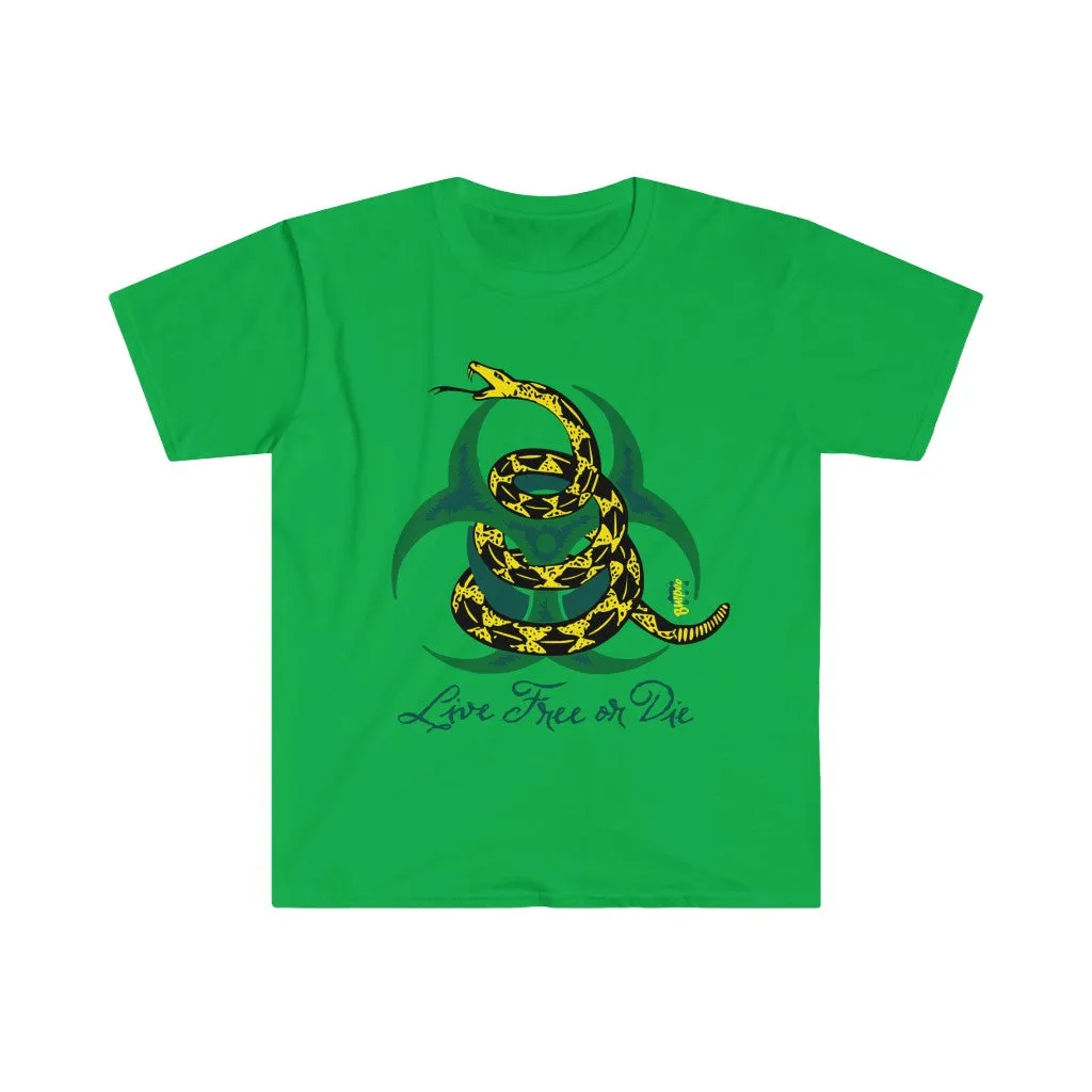 Live Free or Die - Men's Fitted Workout T Shirt