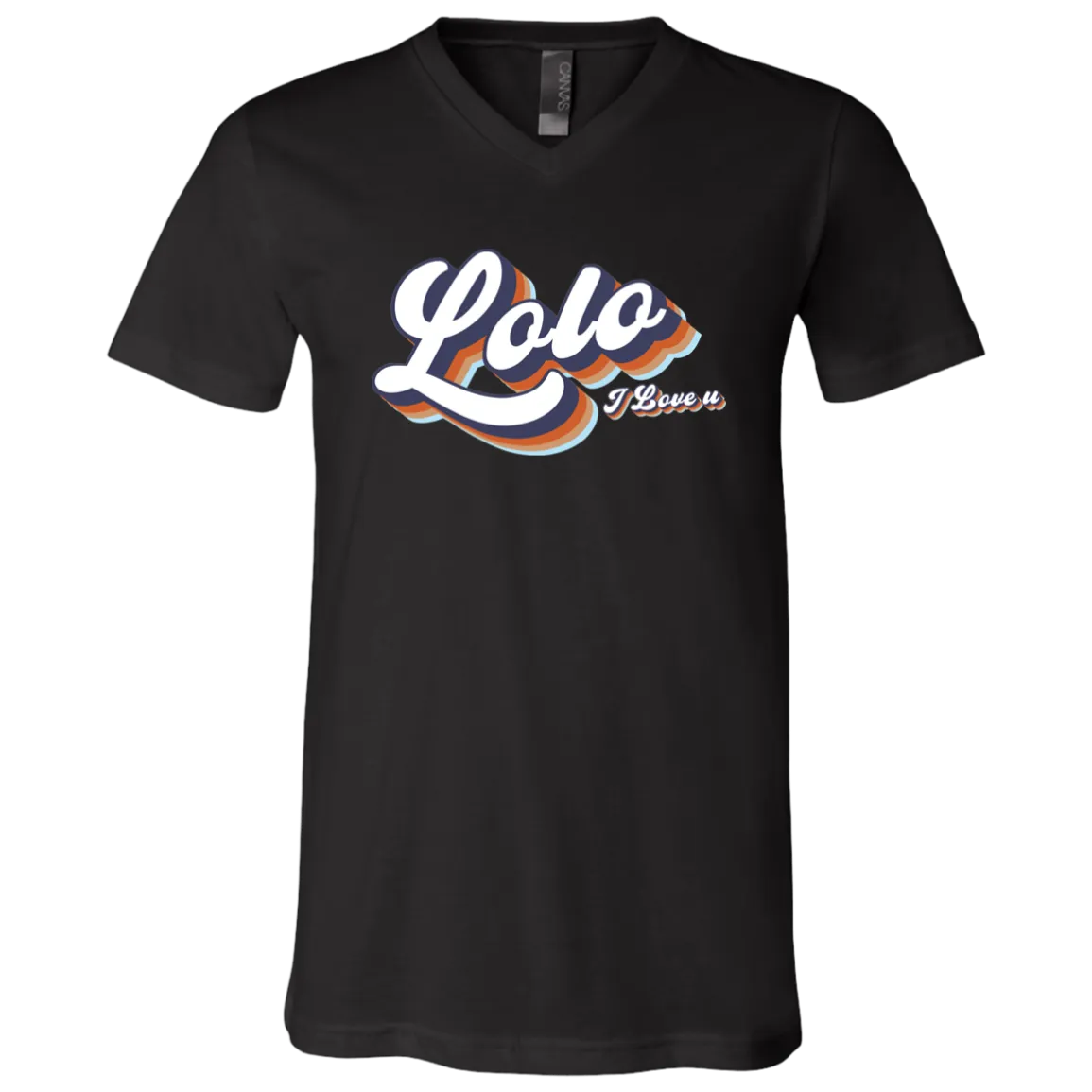 Lolo I Love U Unisex Jersey V-Neck T-Shirt