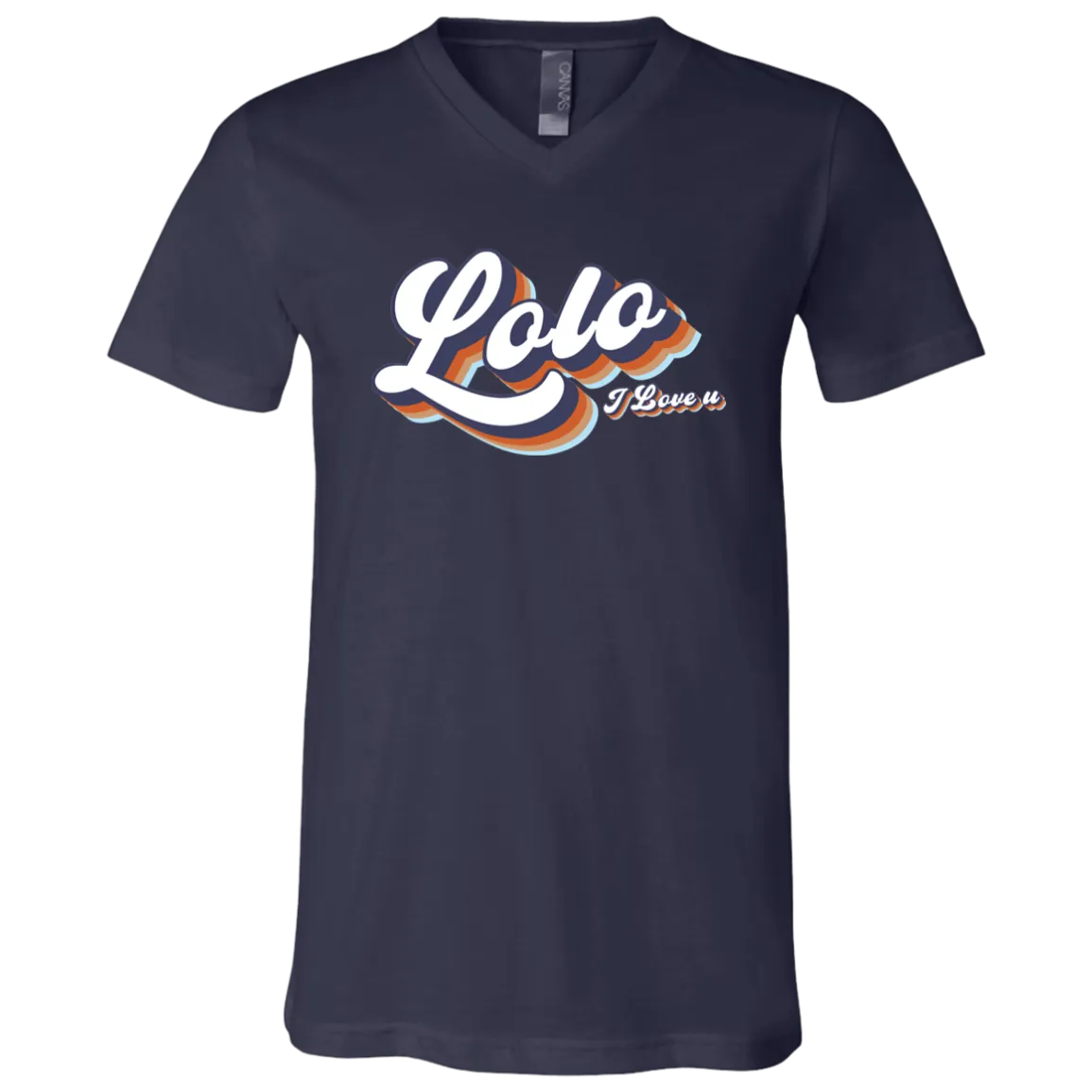 Lolo I Love U Unisex Jersey V-Neck T-Shirt