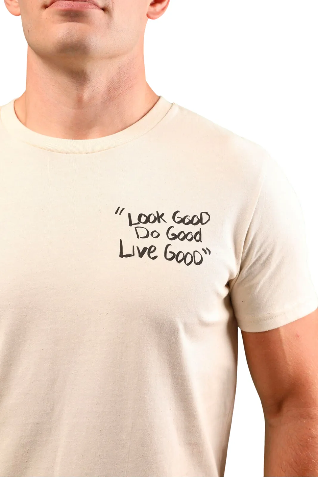 Look Good Natural Raw Tee ♻️