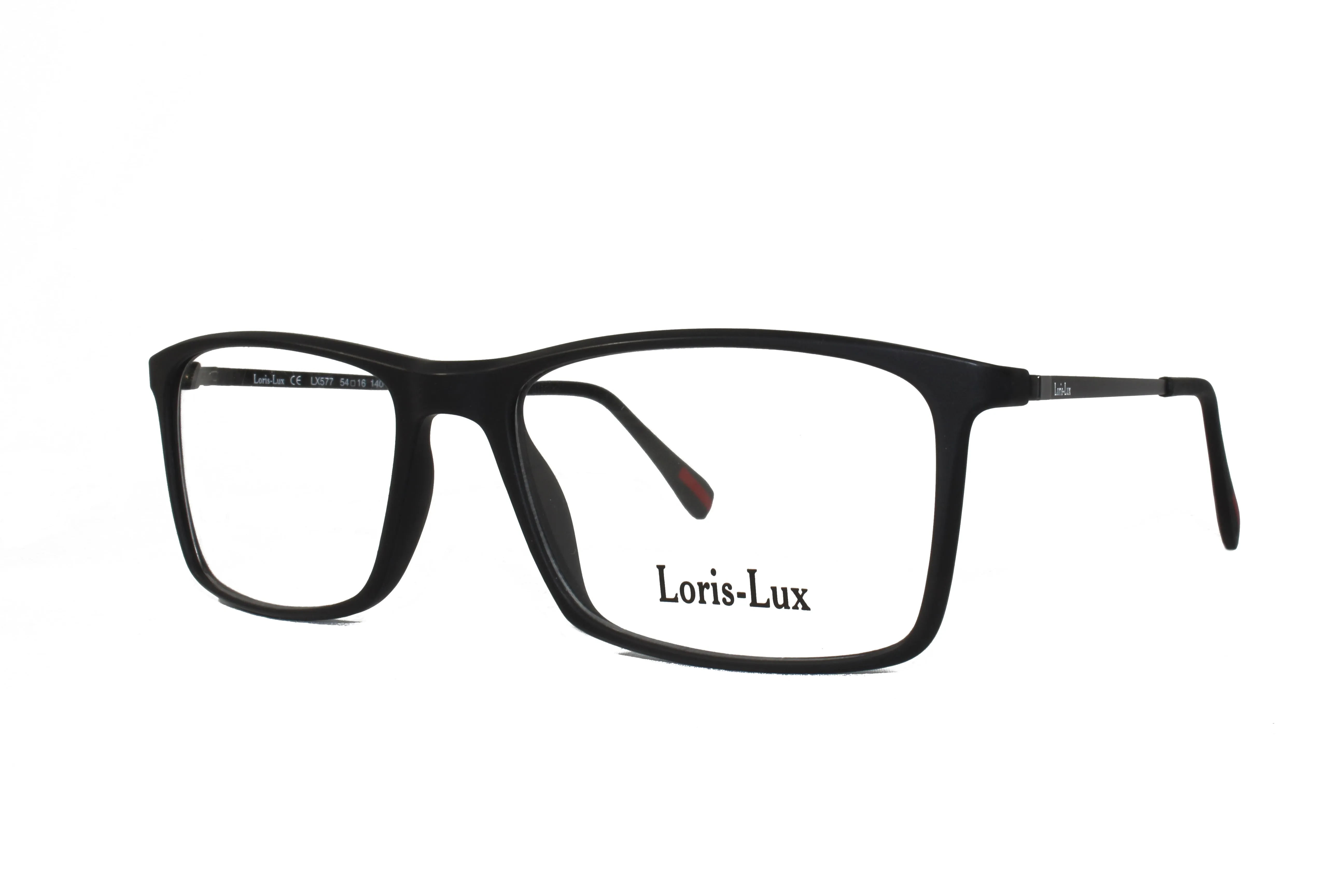 Loris Lux Men's  Unbreakable Flexible Bendable Rectangular TR90 Material Eyeglasses, LUX Men-577