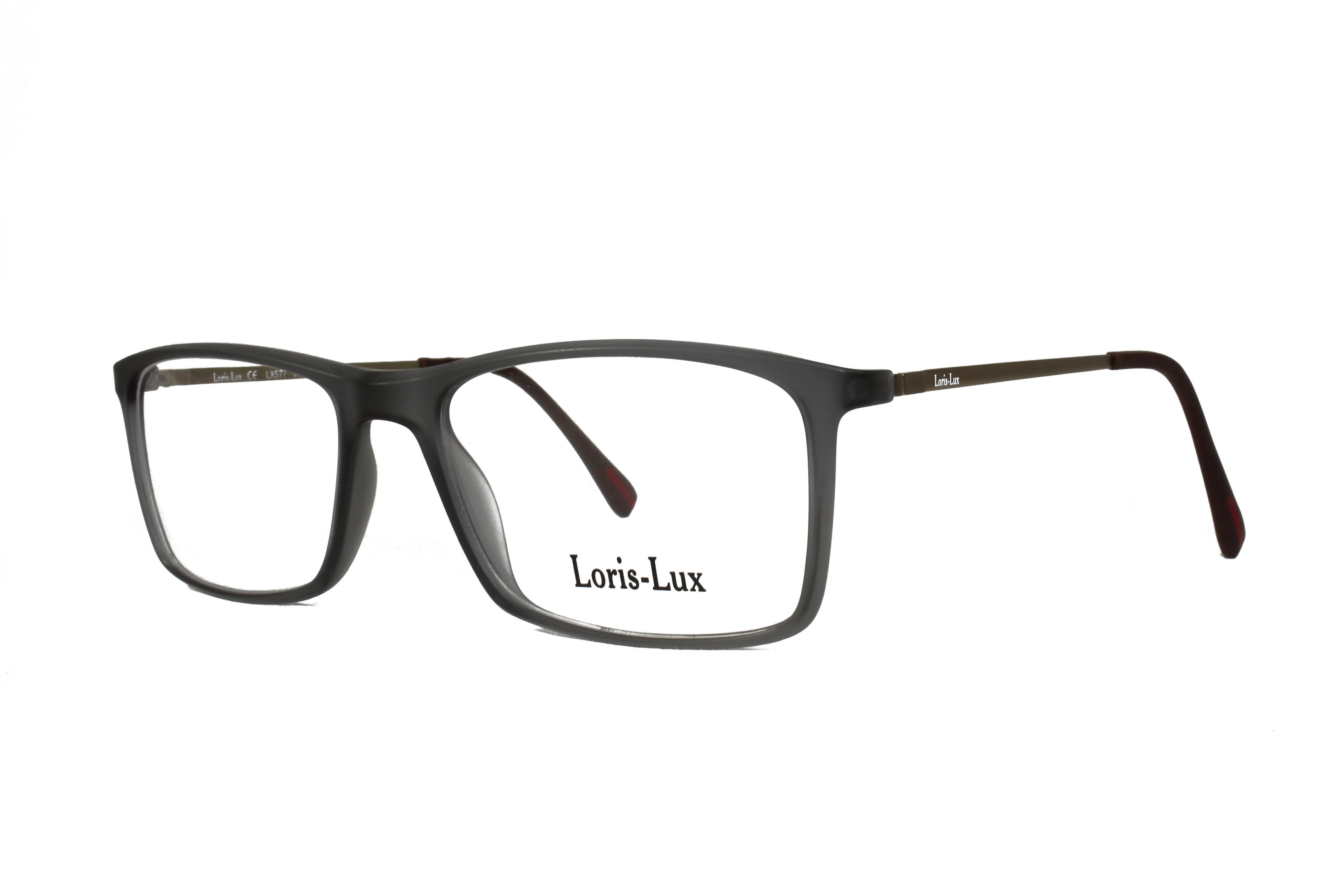 Loris Lux Men's  Unbreakable Flexible Bendable Rectangular TR90 Material Eyeglasses, LUX Men-577