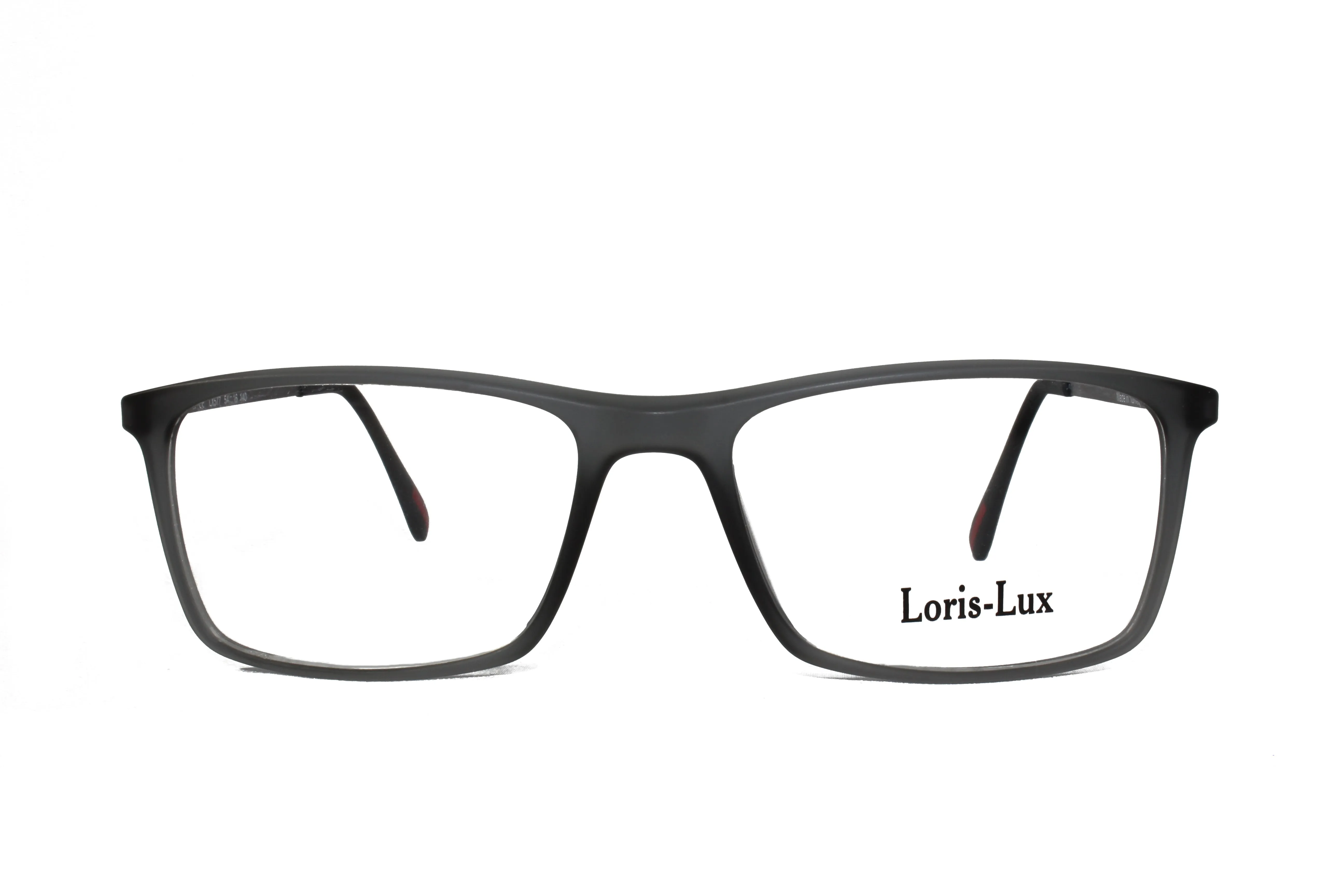 Loris Lux Men's  Unbreakable Flexible Bendable Rectangular TR90 Material Eyeglasses, LUX Men-577