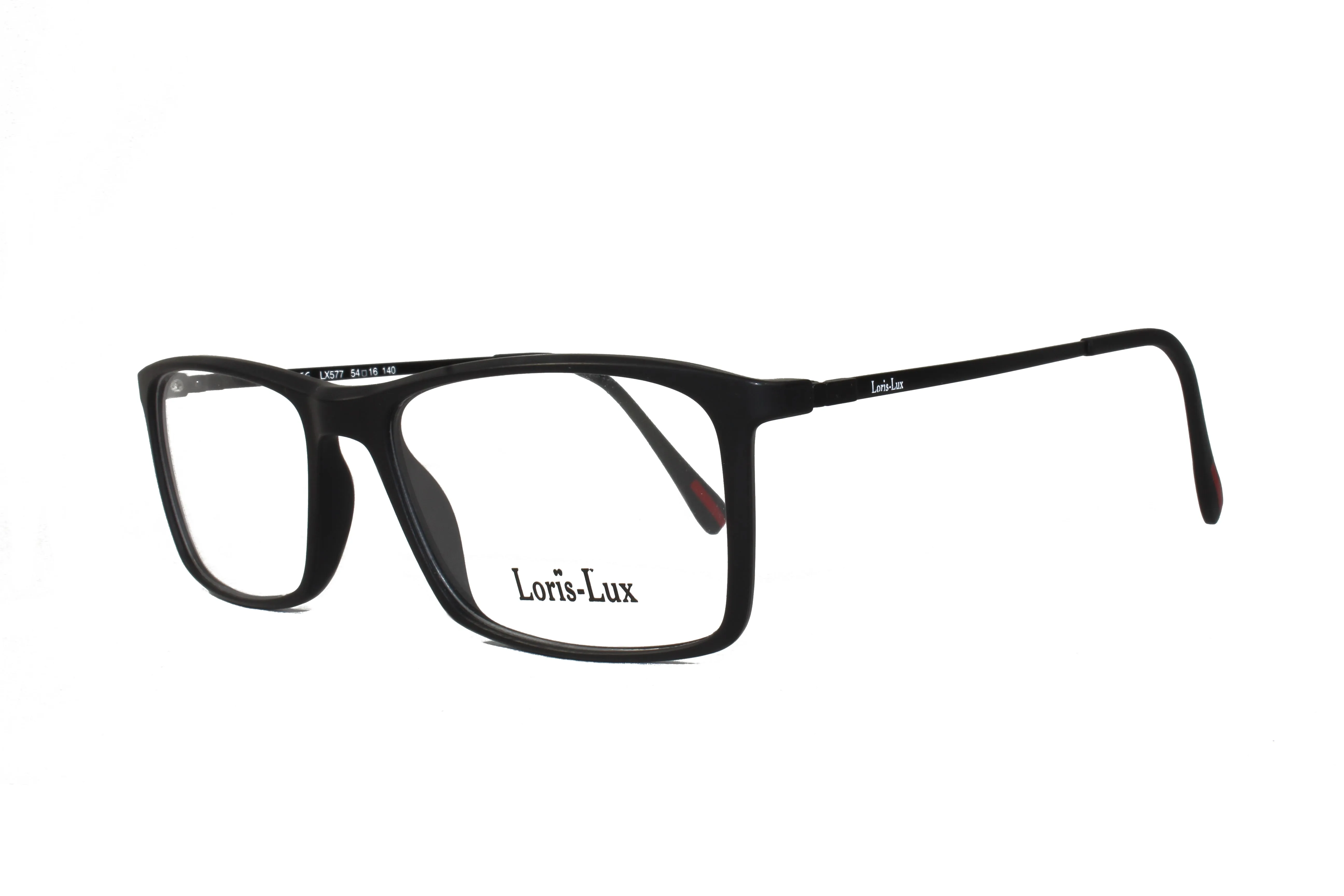 Loris Lux Men's  Unbreakable Flexible Bendable Rectangular TR90 Material Eyeglasses, LUX Men-577