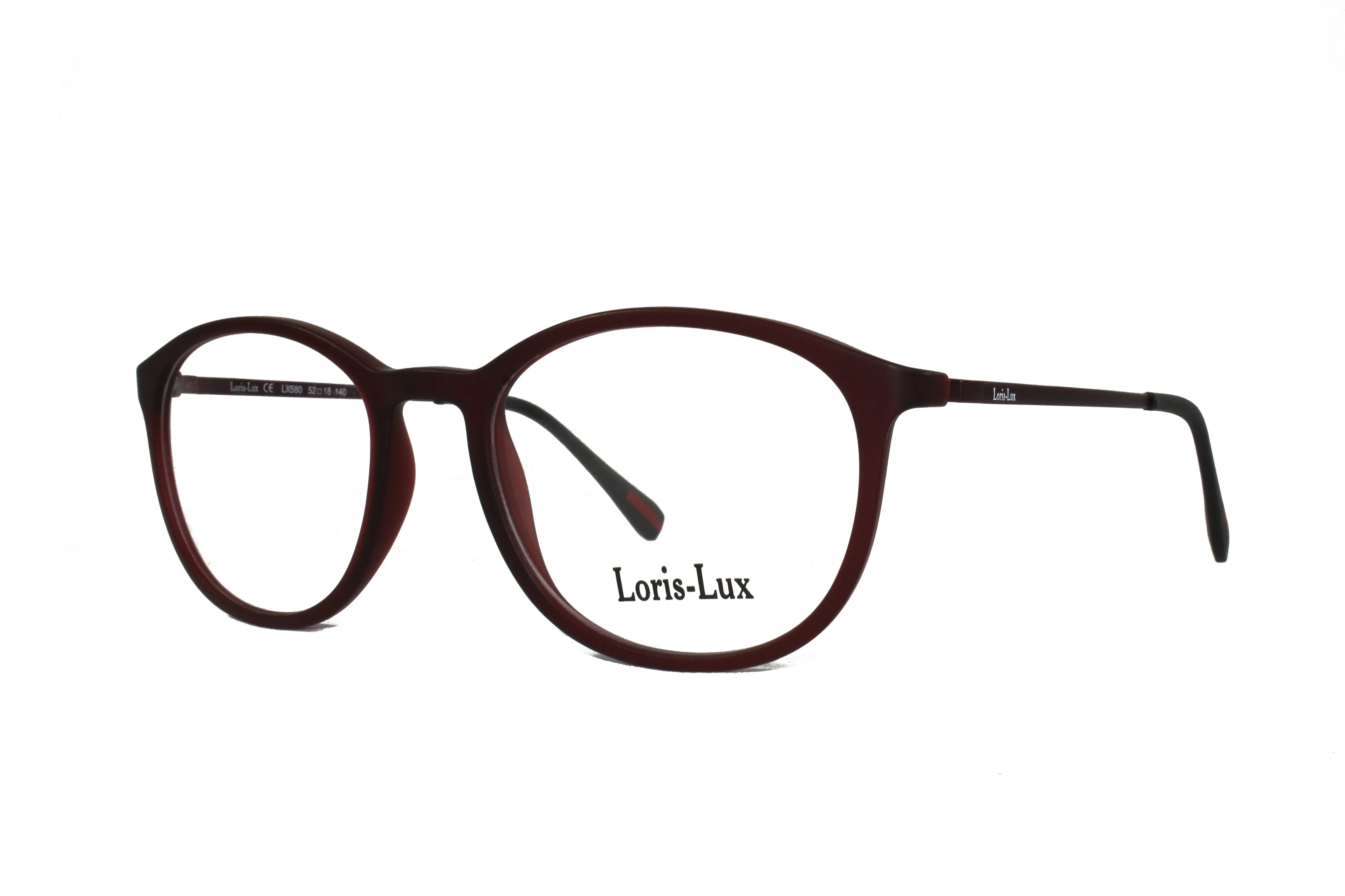 Loris Lux Men's Unbreakable Flexible Bendable Round TR90 Material Eyeglasses, LUX Men-580