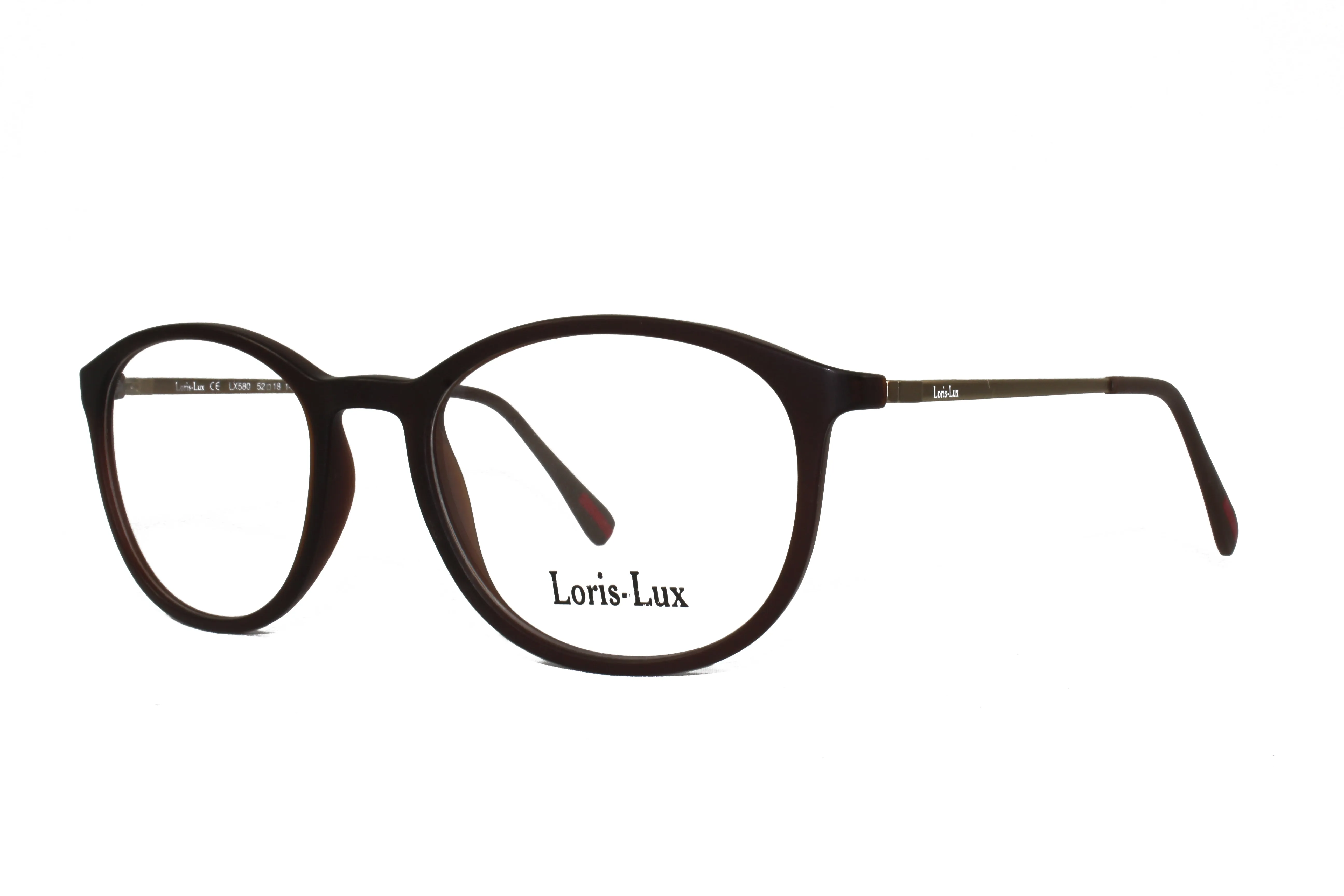 Loris Lux Men's Unbreakable Flexible Bendable Round TR90 Material Eyeglasses, LUX Men-580