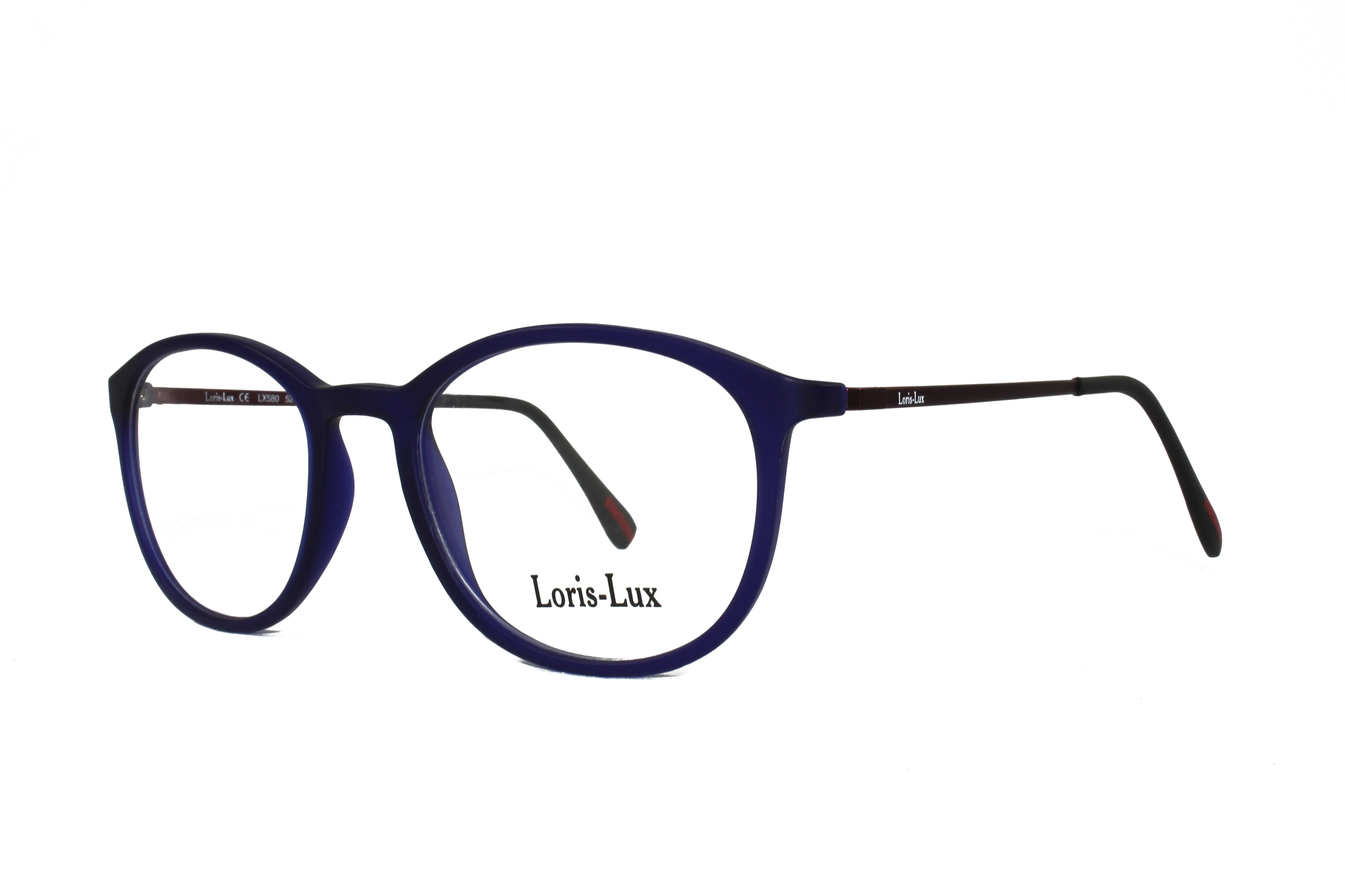 Loris Lux Men's Unbreakable Flexible Bendable Round TR90 Material Eyeglasses, LUX Men-580