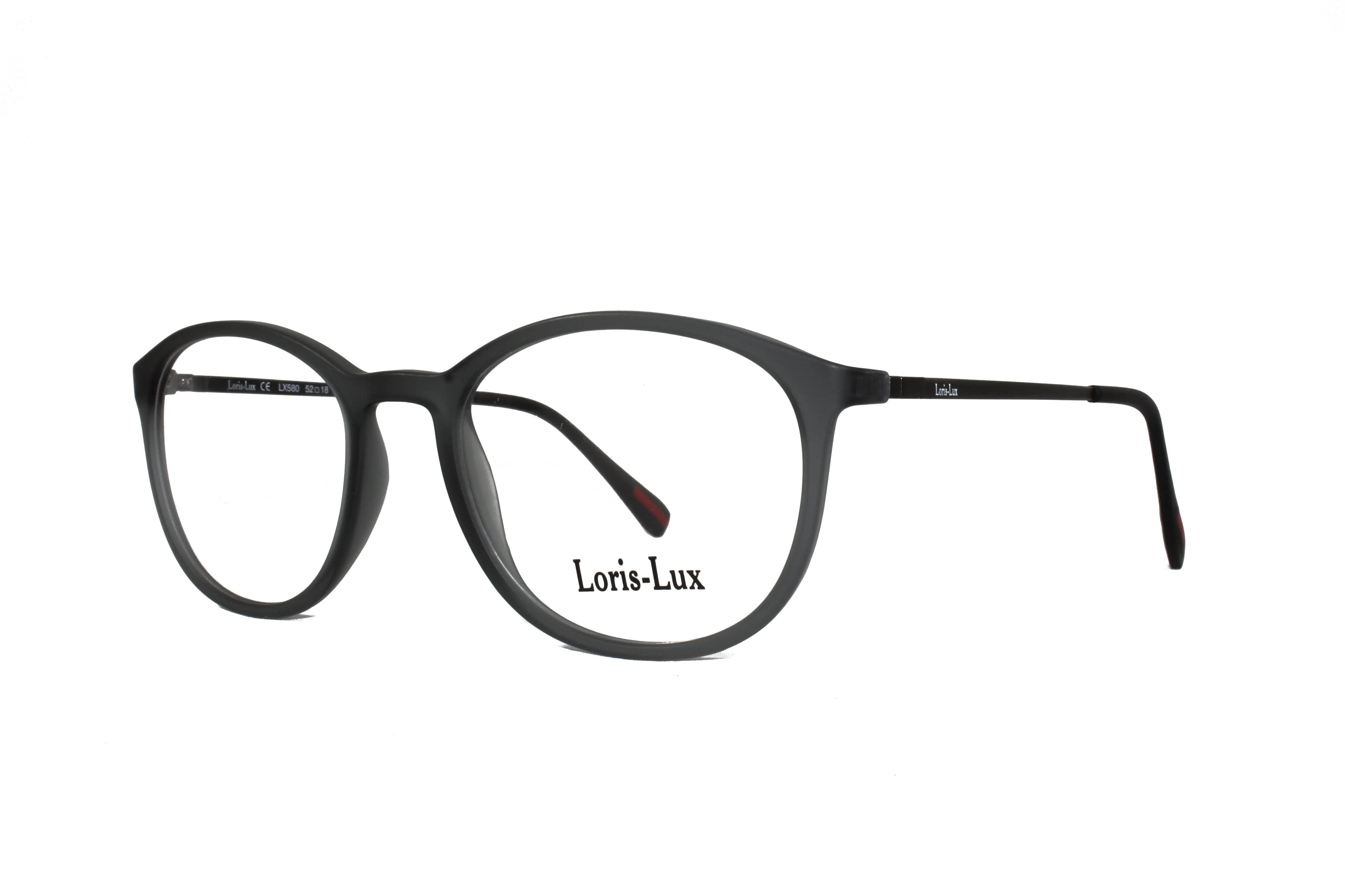Loris Lux Men's Unbreakable Flexible Bendable Round TR90 Material Eyeglasses, LUX Men-580
