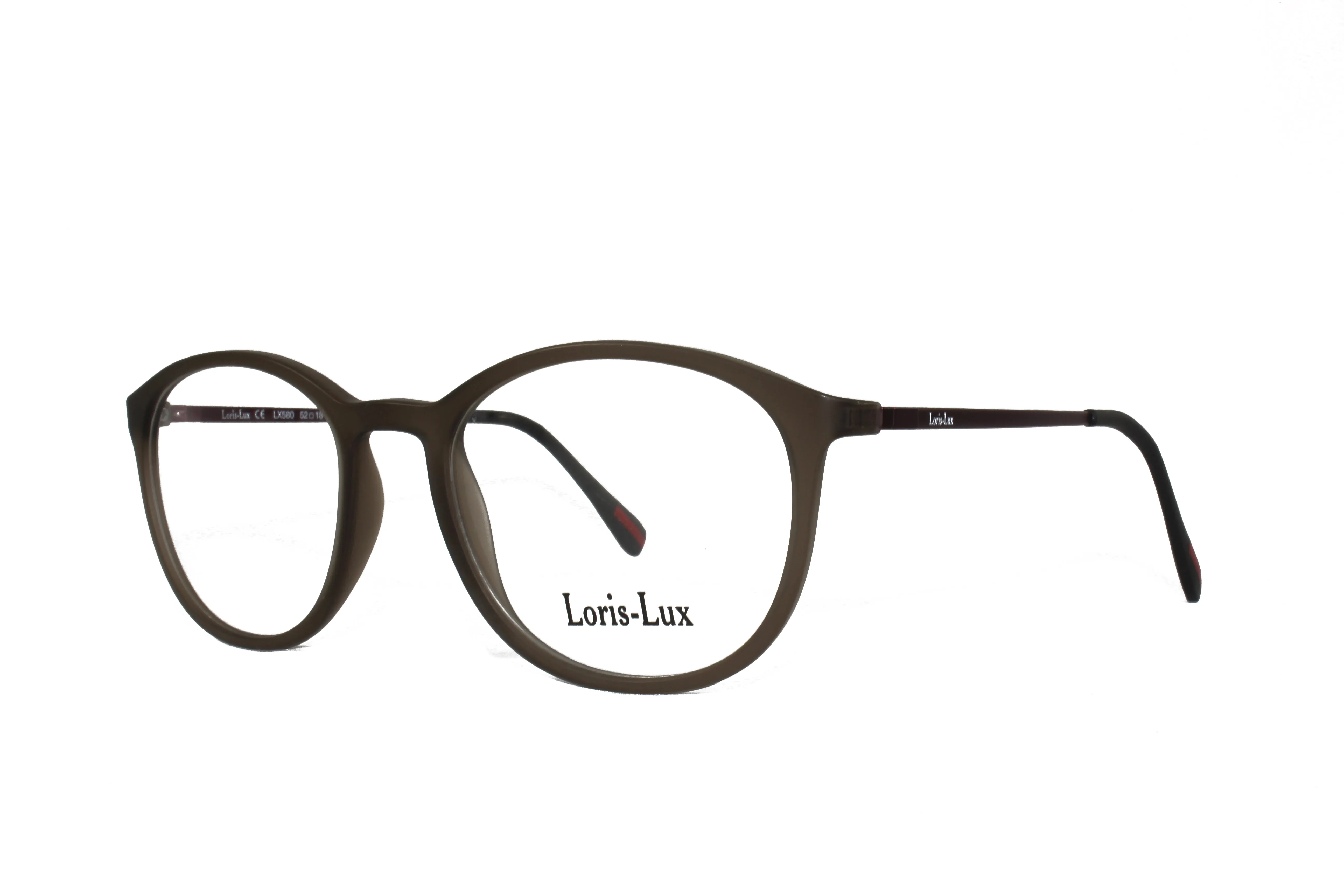 Loris Lux Men's Unbreakable Flexible Bendable Round TR90 Material Eyeglasses, LUX Men-580