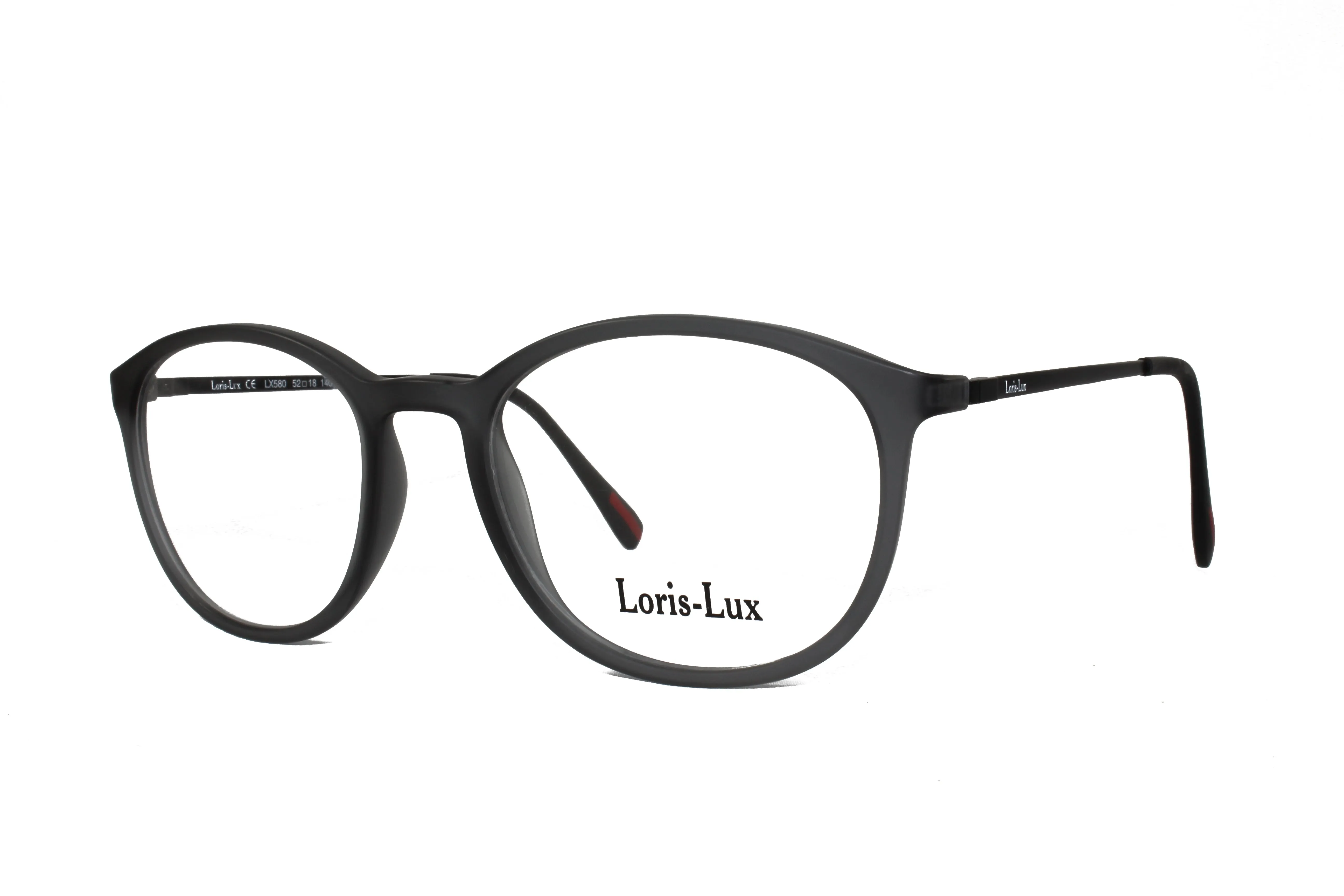 Loris Lux Men's Unbreakable Flexible Bendable Round TR90 Material Eyeglasses, LUX Men-580