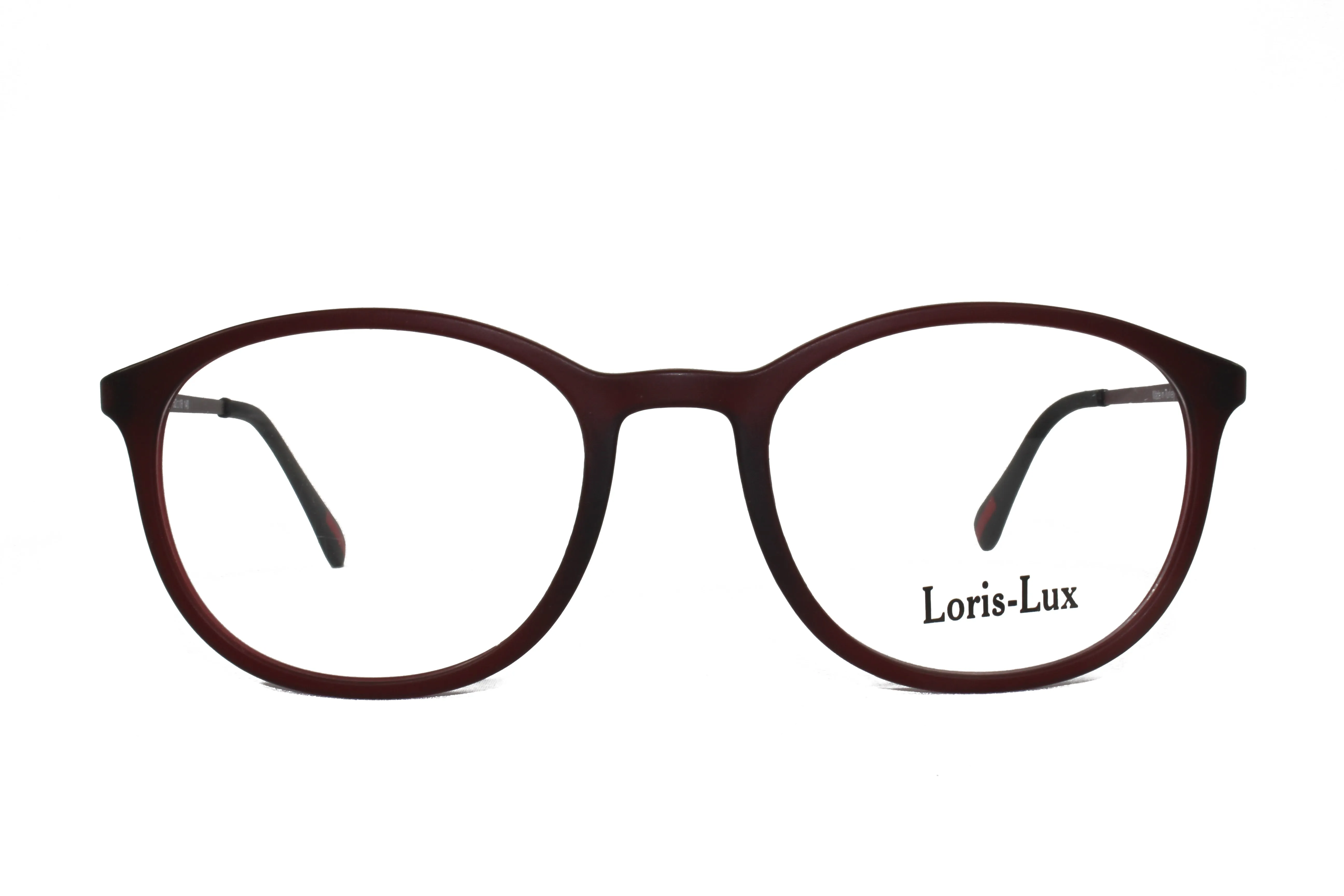 Loris Lux Men's Unbreakable Flexible Bendable Round TR90 Material Eyeglasses, LUX Men-580