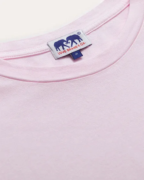 LOVE BRAND & CO | Men's Lockhart T Shirt | Pastel Pink