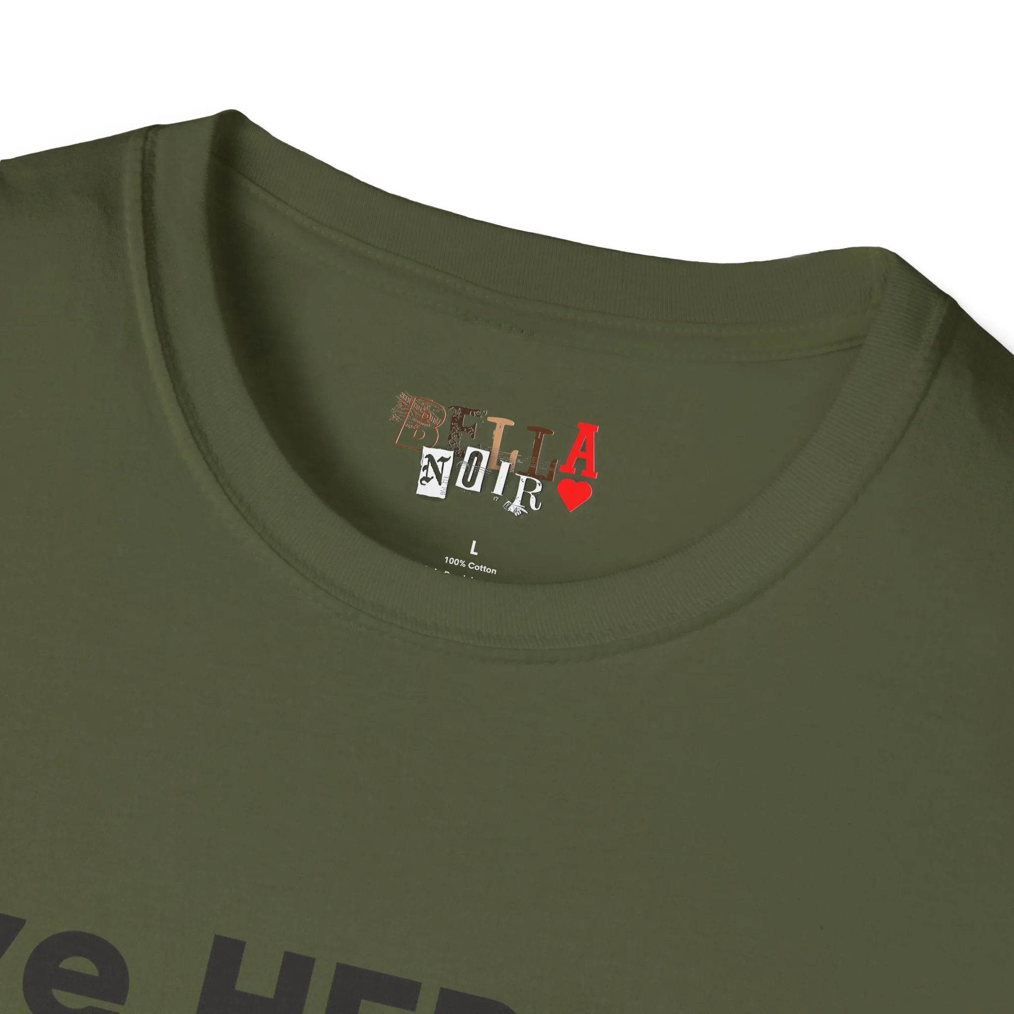 Love HER Protect HER Black Letters Unisex Softstyle T-Shirt