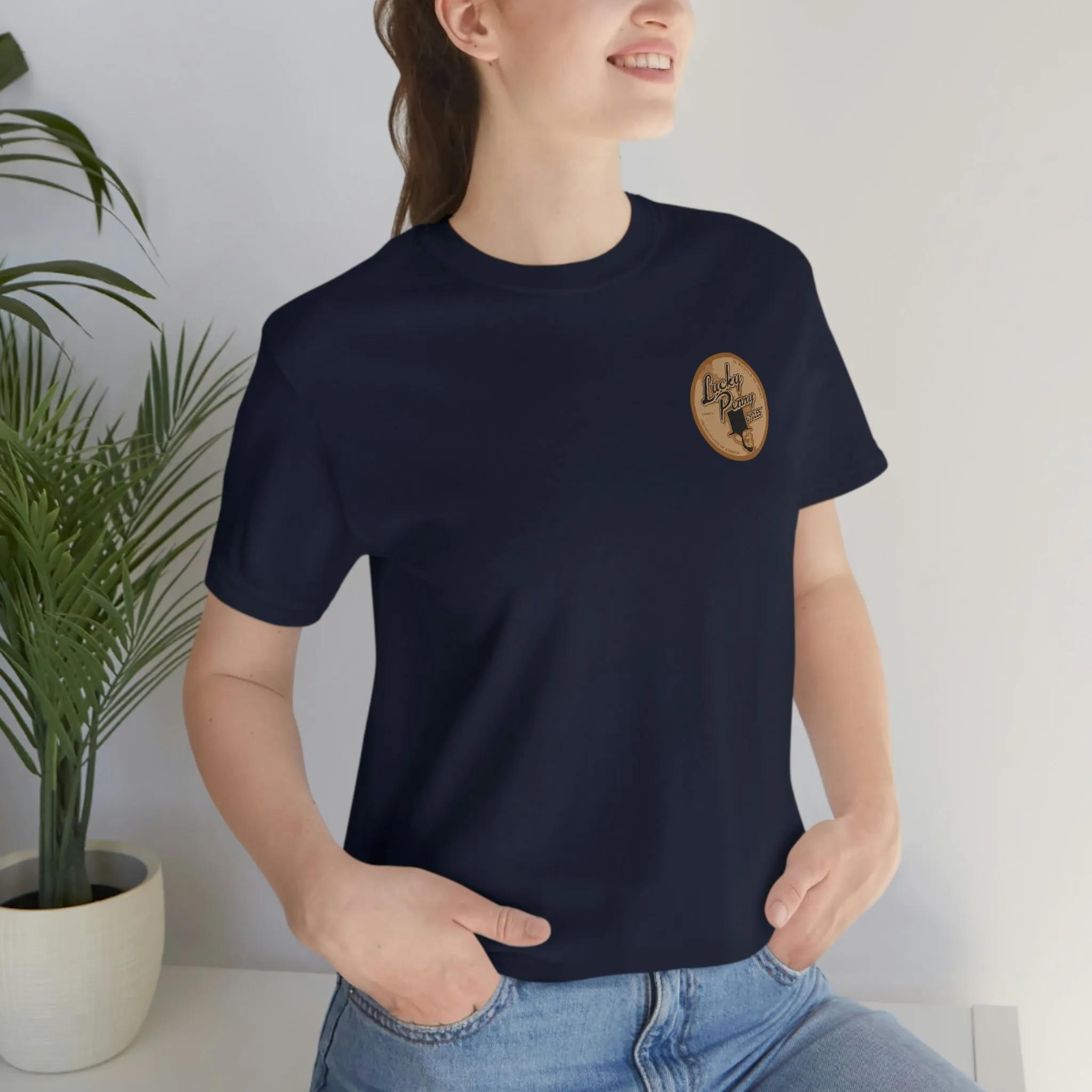 Lucky Penny Cycles Vintage Copper Compass T-Shirt